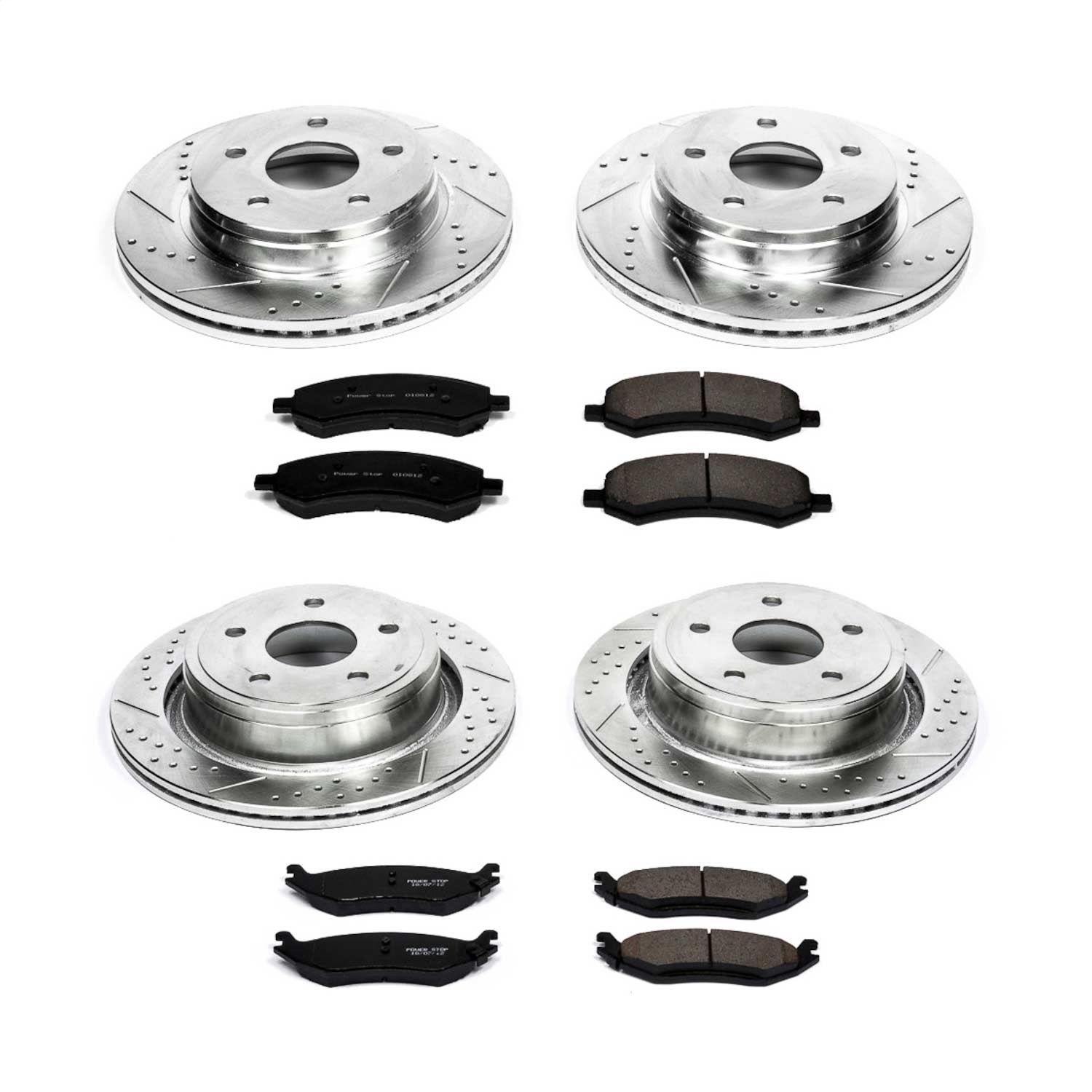 Power Stop - K2164 - Front and Rear - Disc Brake Pad and Rotor Kit