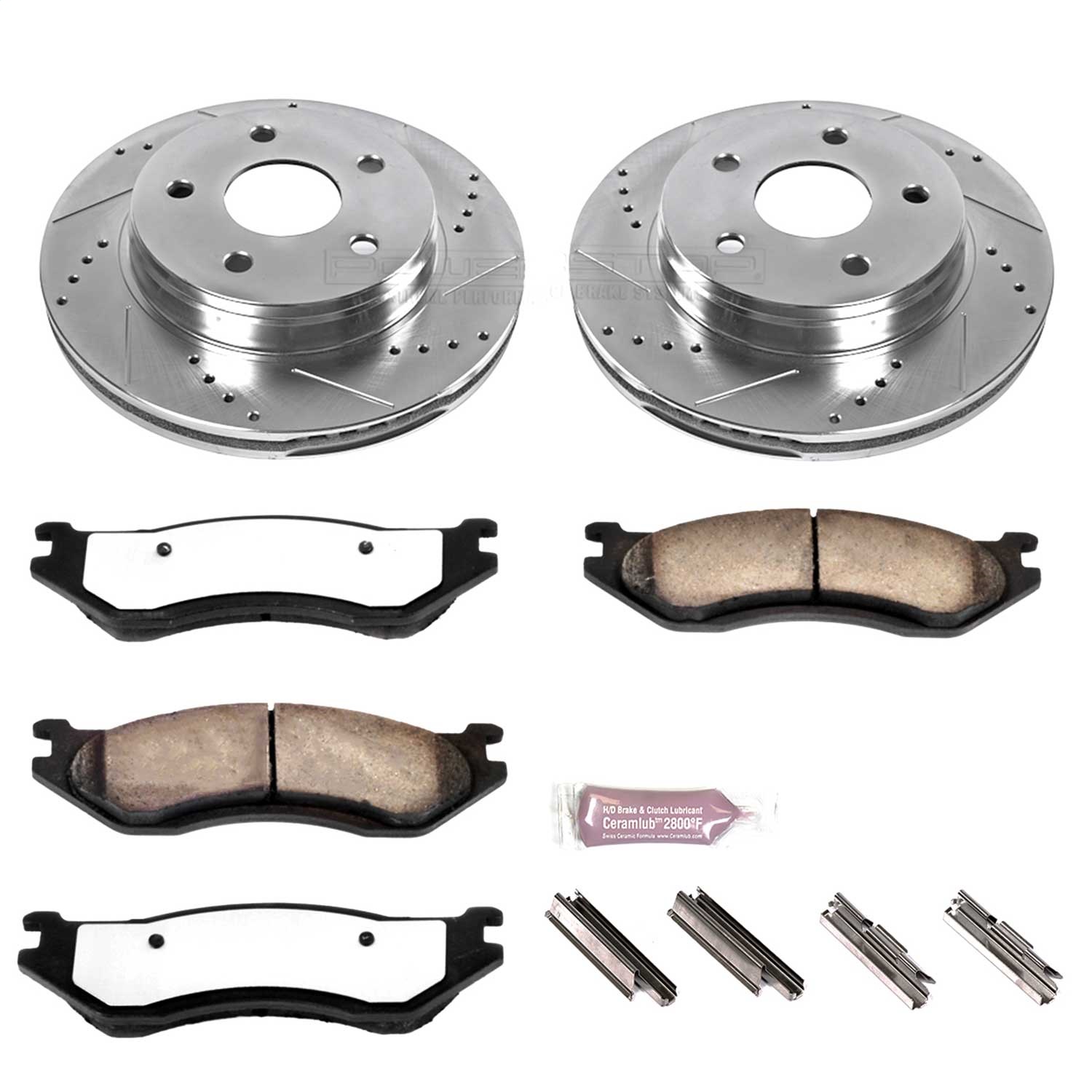 Power Stop - K2167-36 - Front - Disc Brake Pad and Rotor Kit