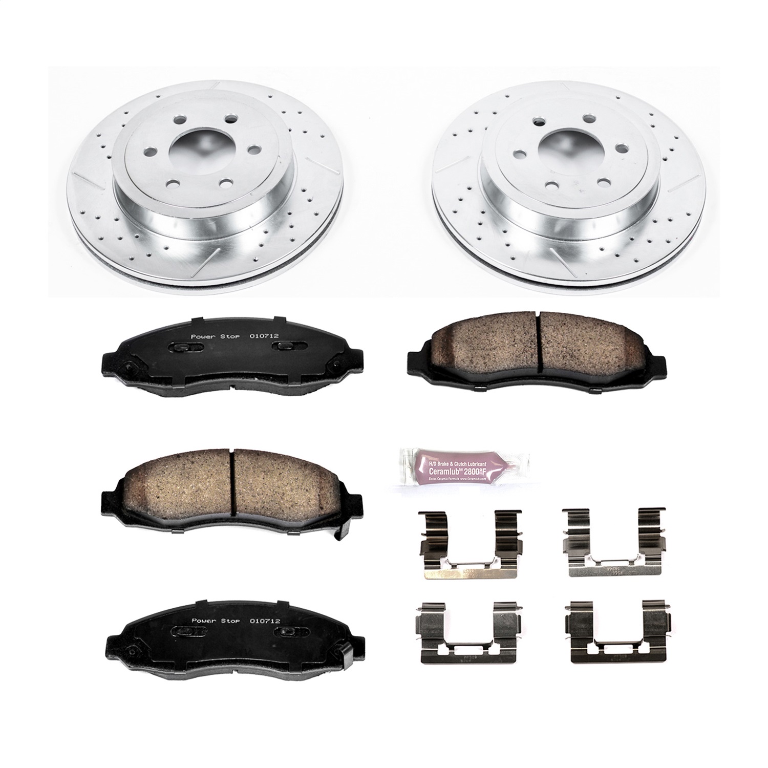 Power Stop - K2187 - Front - Disc Brake Pad and Rotor Kit