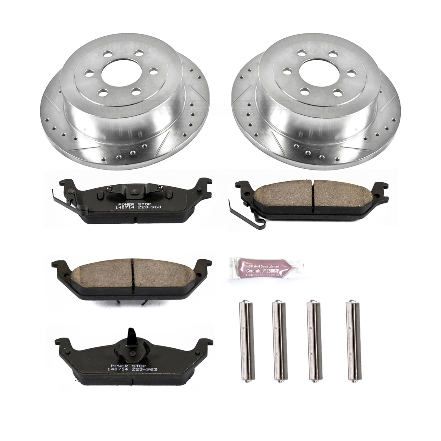 Power Stop - K2192 - Rear - Disc Brake Pad and Rotor Kit