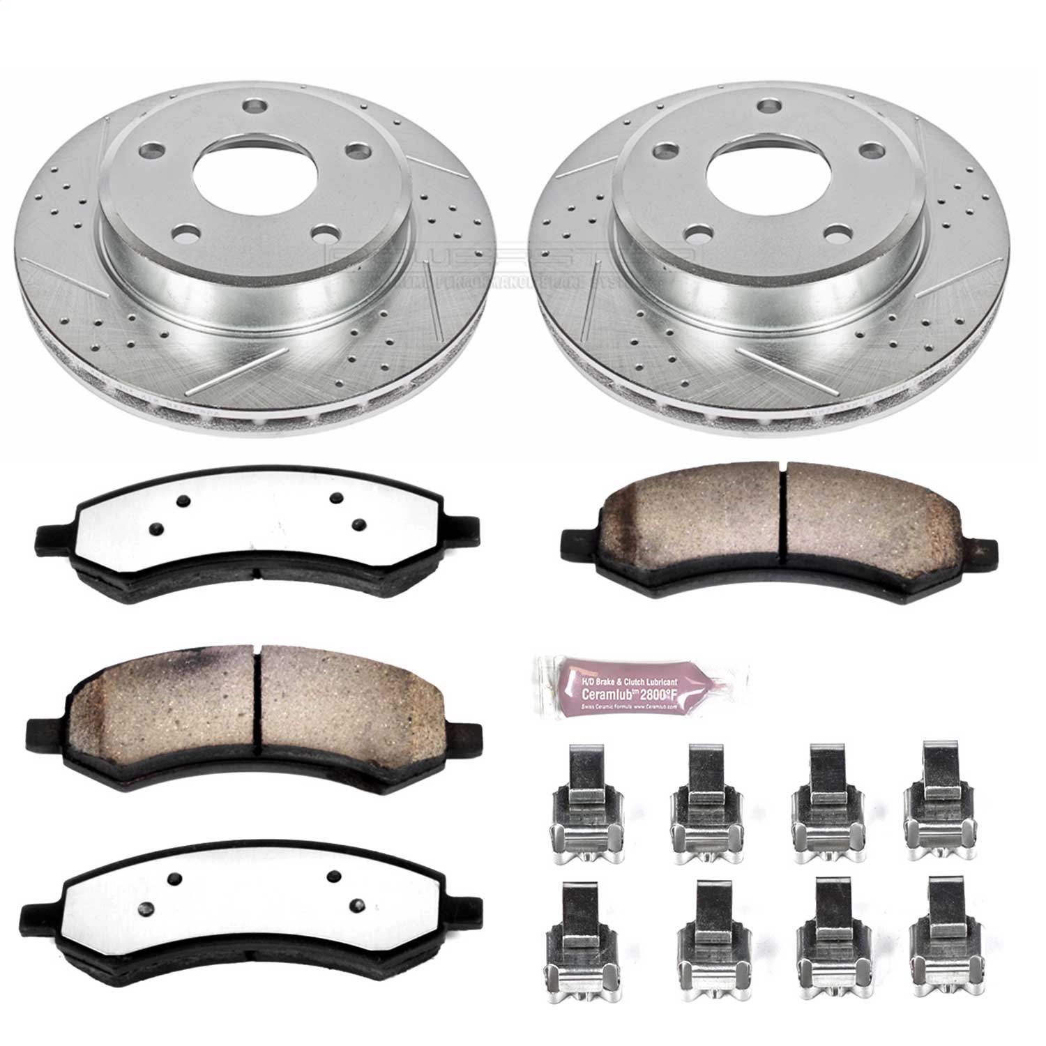 Power Stop - K2193-36 - Front - Disc Brake Pad and Rotor Kit