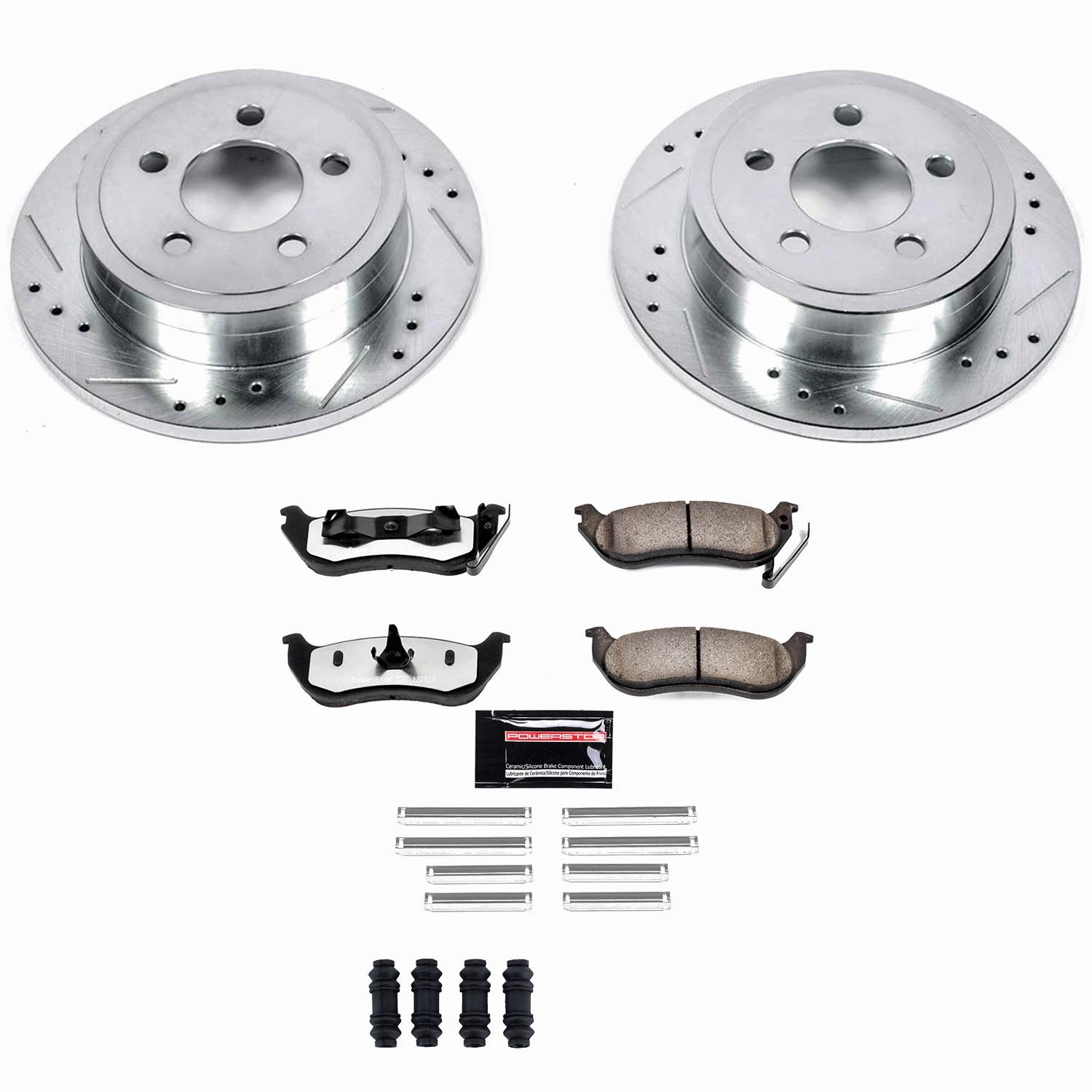 Power Stop - K2197-36 - Rear - Disc Brake Pad and Rotor Kit