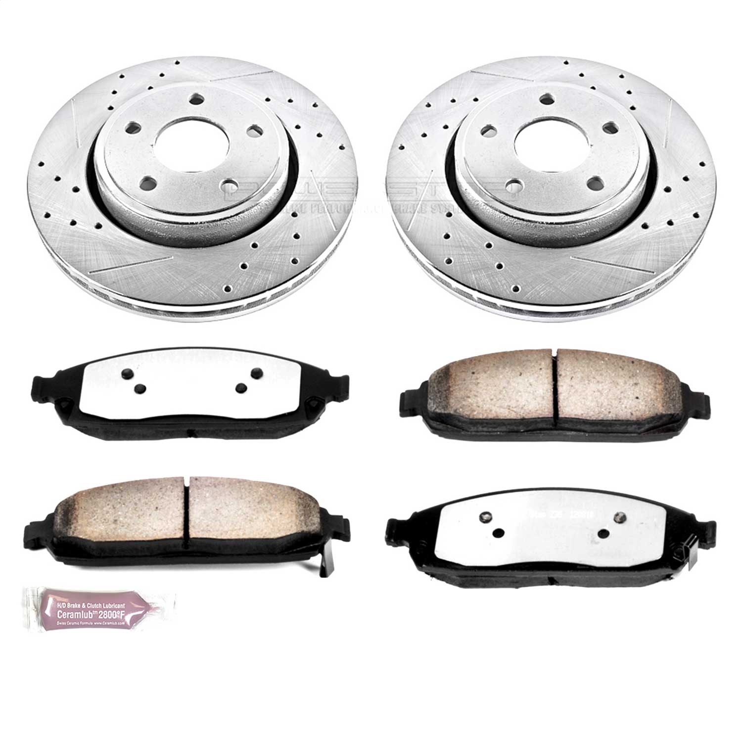 Power Stop - K2219-36 - Front - Disc Brake Pad and Rotor Kit