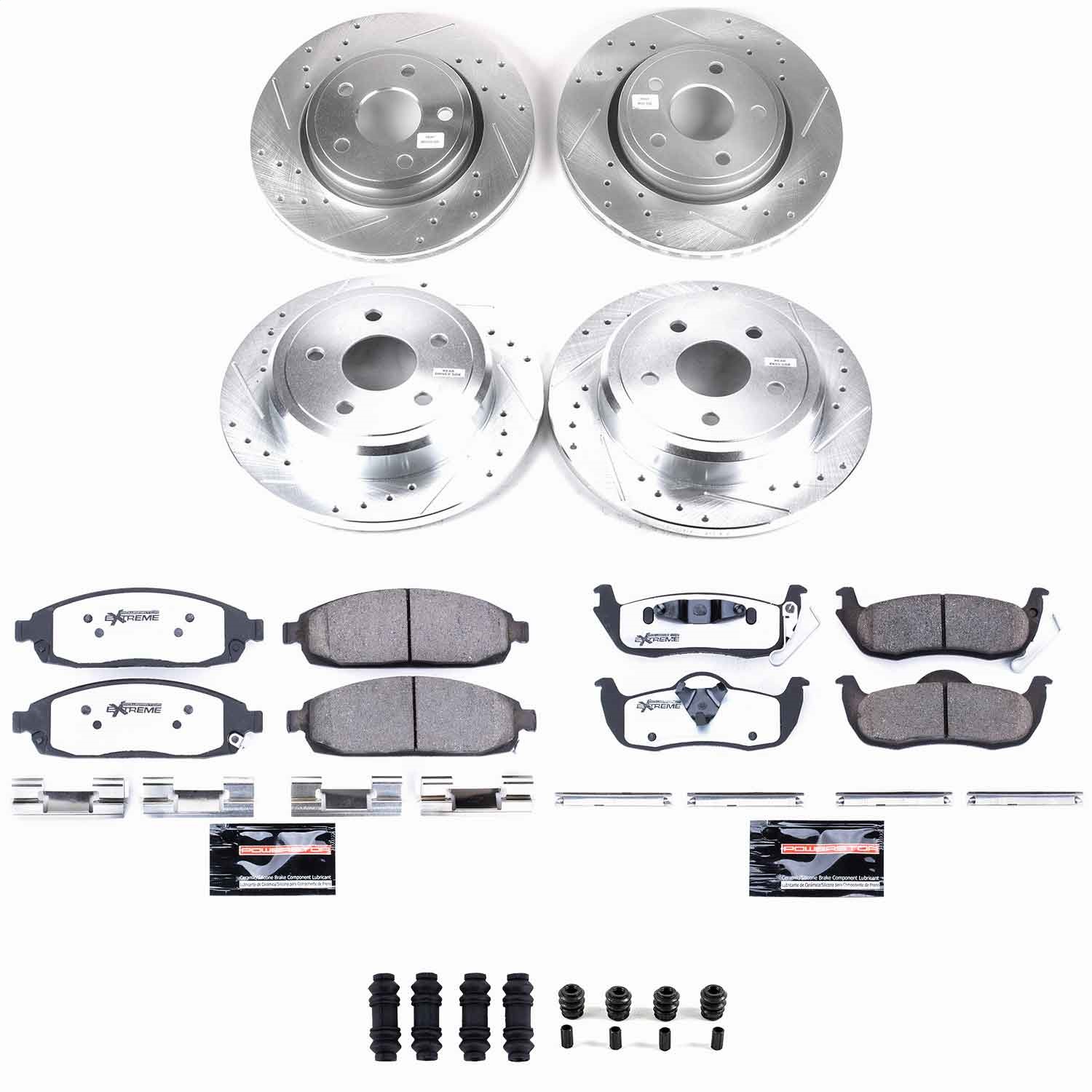 Power Stop - K2220-26 - Front and Rear - Disc Brake Pad and Rotor Kit