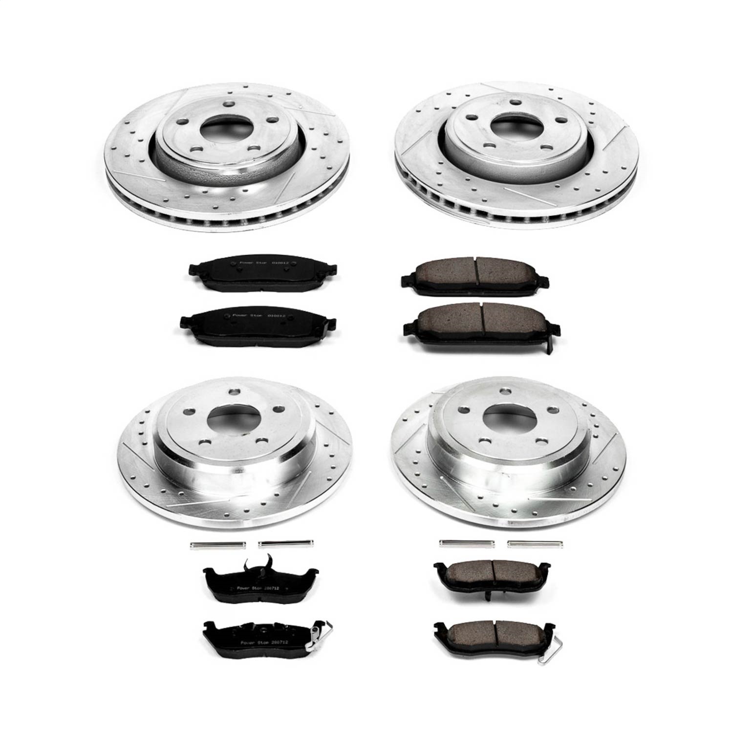 Power Stop - K2220 - Front and Rear - Disc Brake Pad and Rotor Kit
