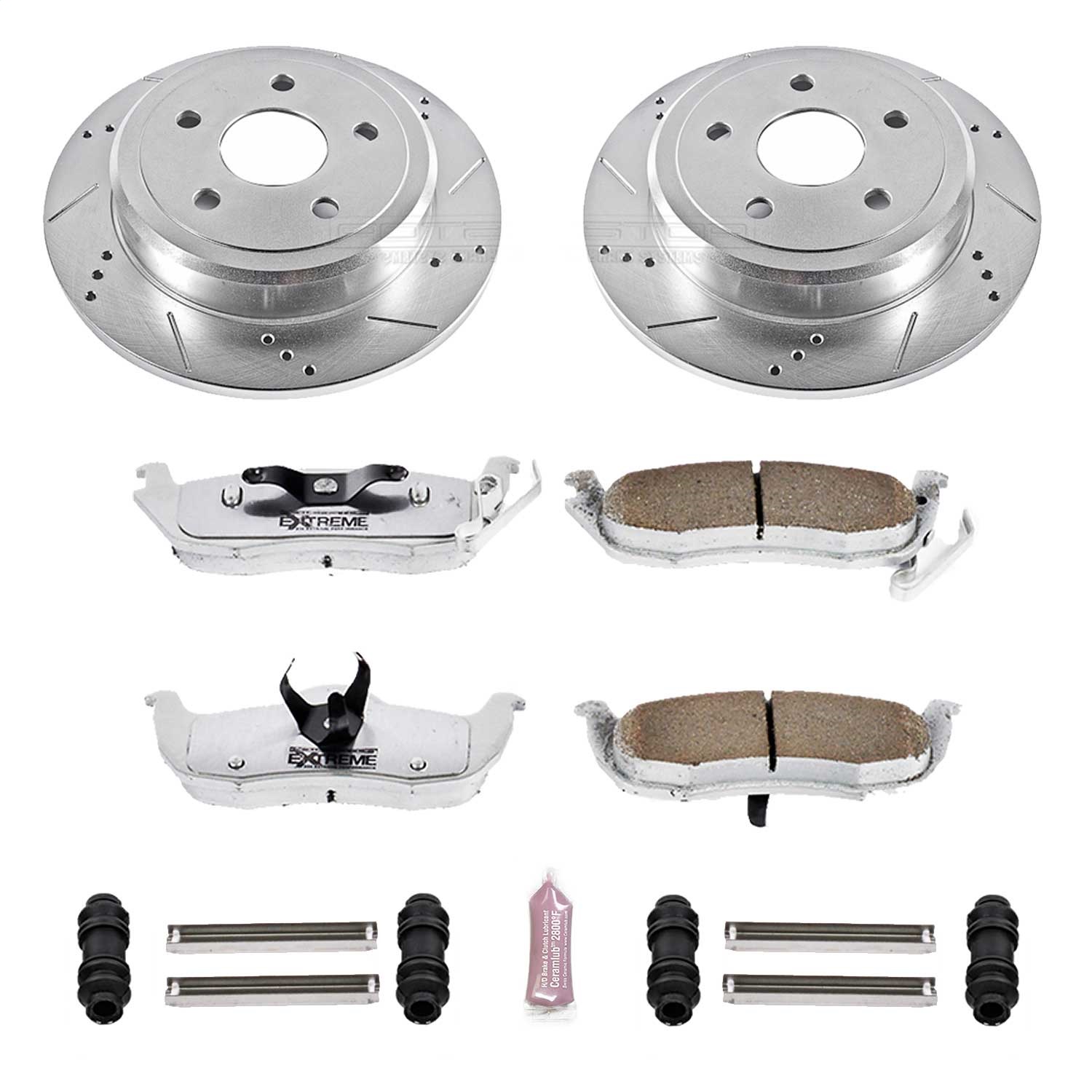 Power Stop - K2221-26 - Rear - Disc Brake Pad and Rotor Kit
