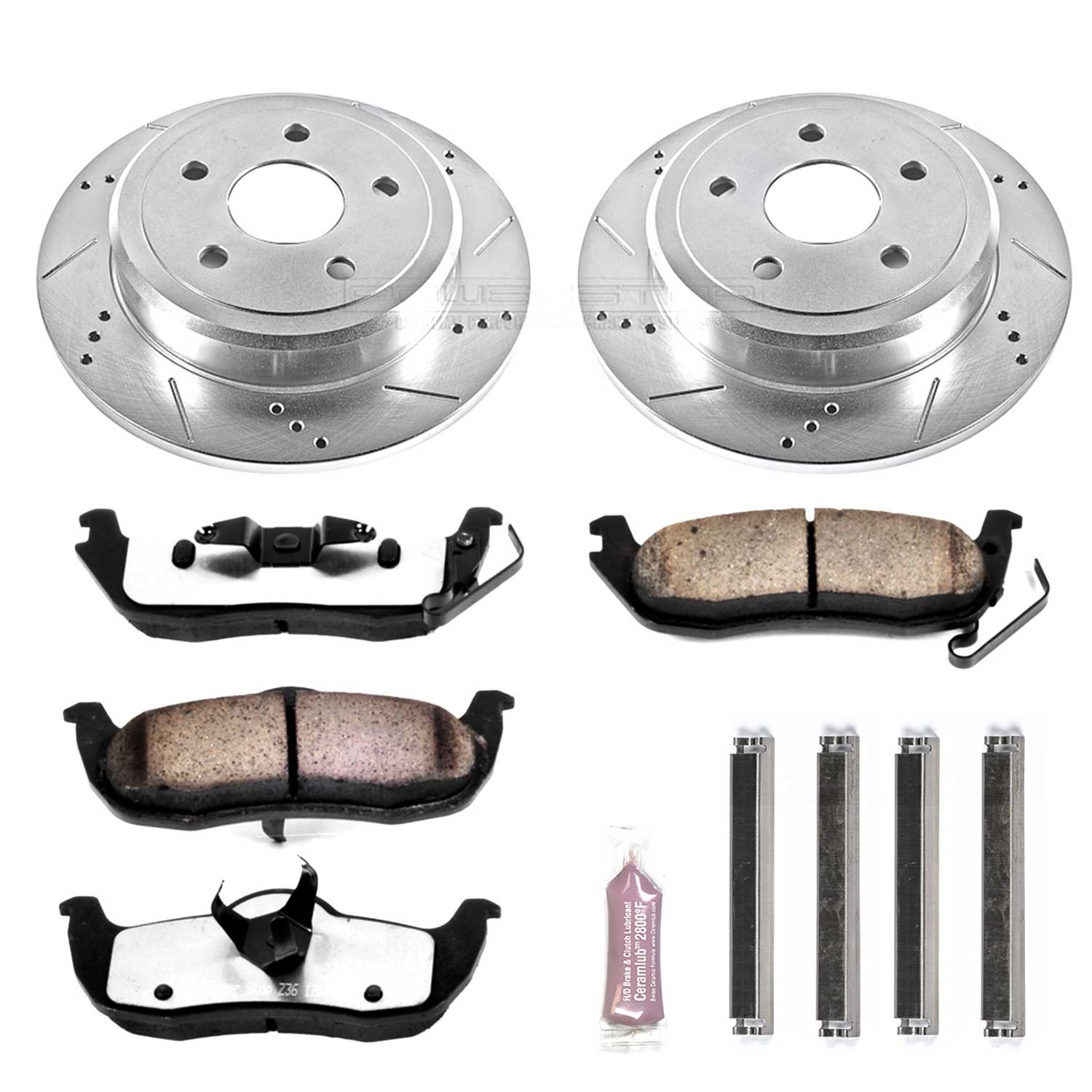 Power Stop - K2221-36 - Rear - Disc Brake Pad and Rotor Kit