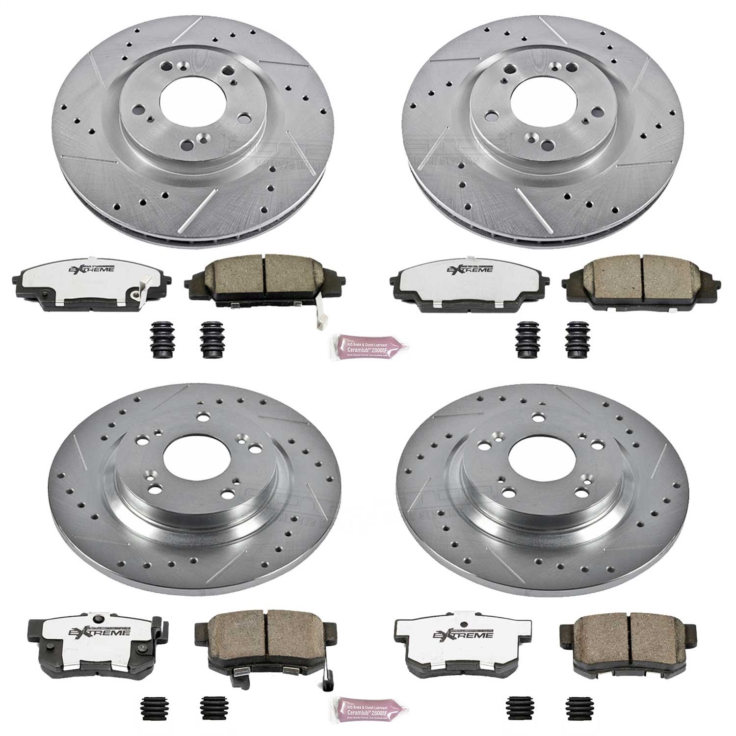 Power Stop - K2277-26 - Front and Rear - Disc Brake Pad and Rotor Kit