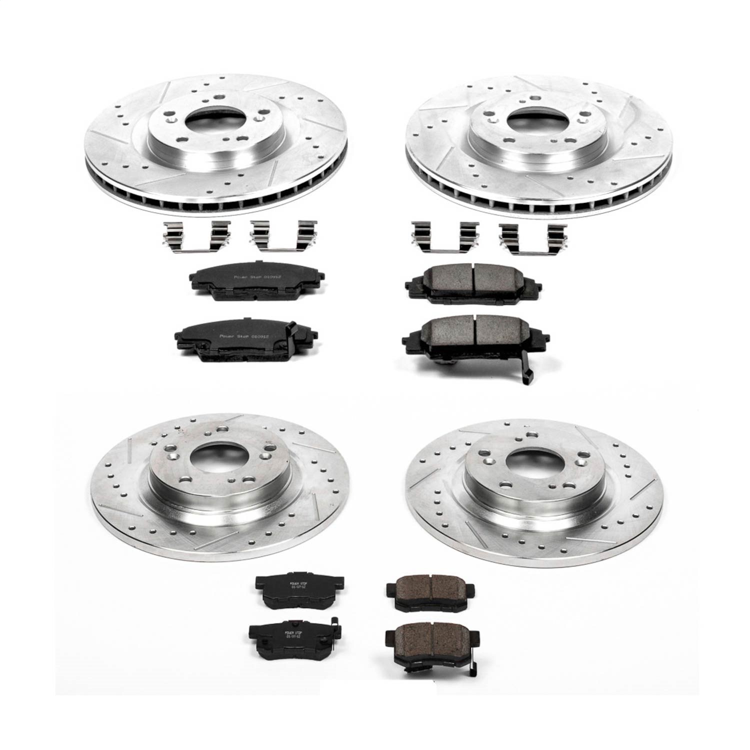 Power Stop - K2277 - Front and Rear - Disc Brake Pad and Rotor Kit