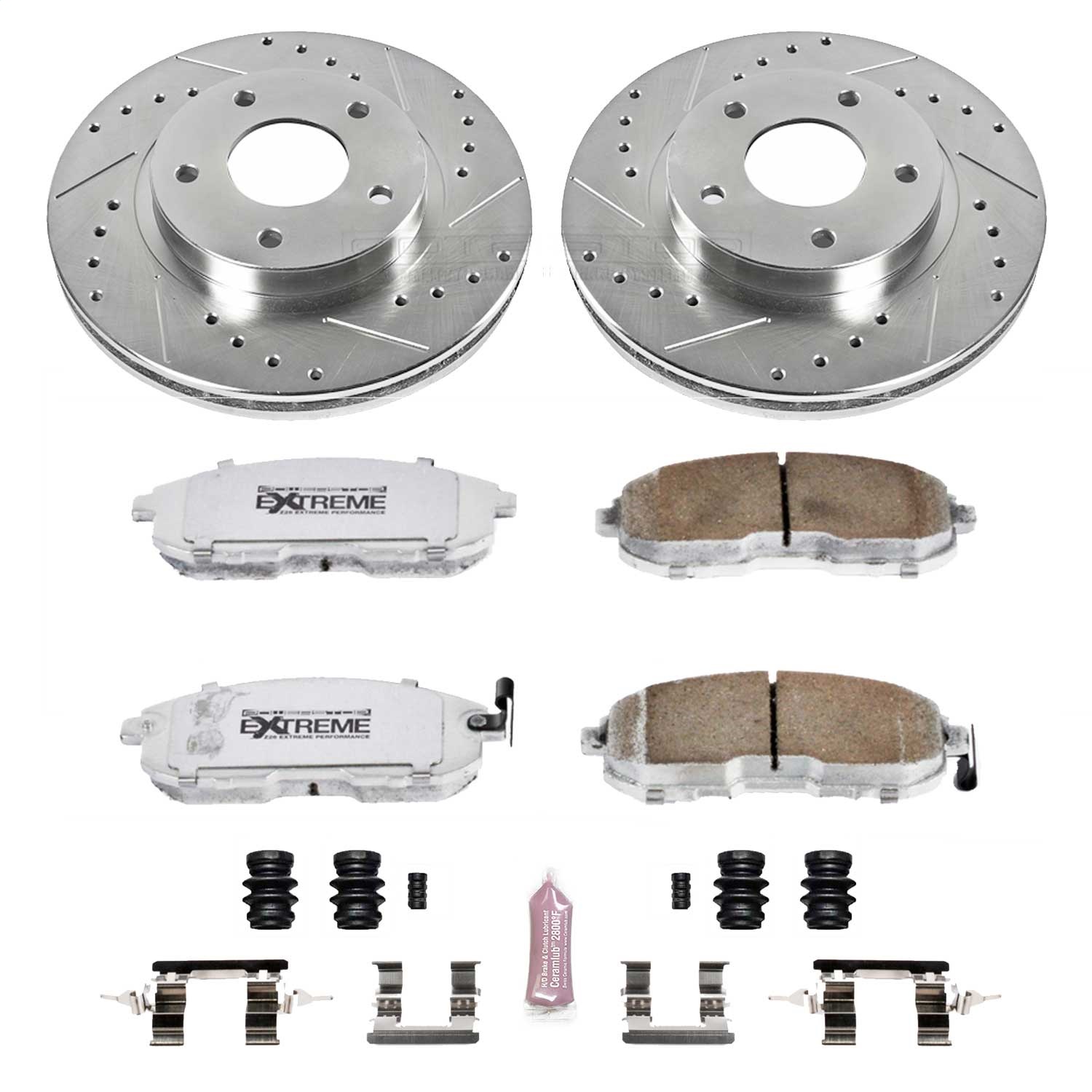 Power Stop - K2280-26 - Front - Disc Brake Pad and Rotor Kit