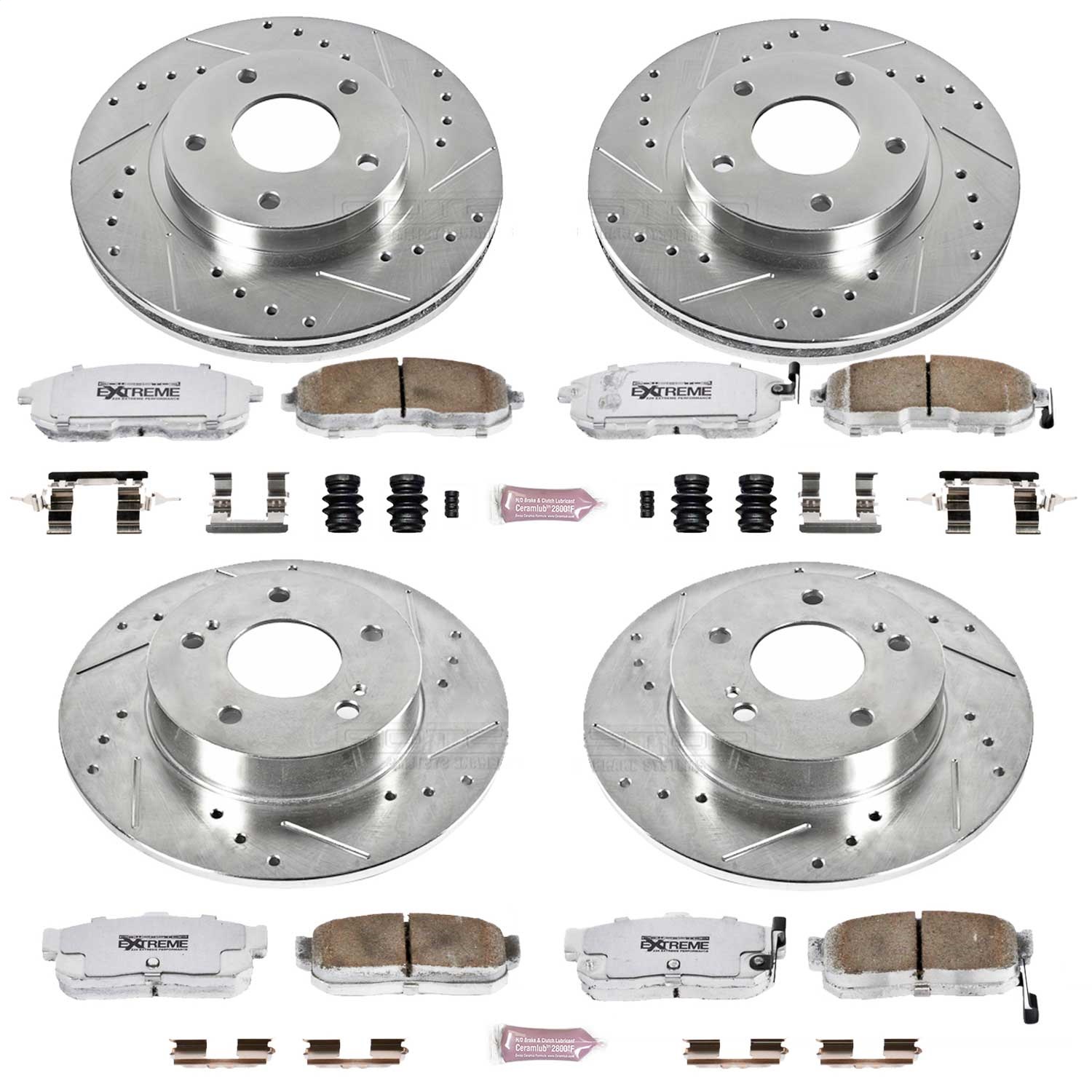Power Stop - K2281-26 - Front and Rear - Disc Brake Pad and Rotor Kit