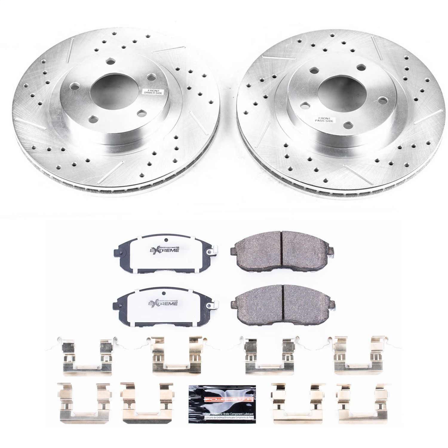Power Stop - K2282-26 - Front - Disc Brake Pad and Rotor Kit