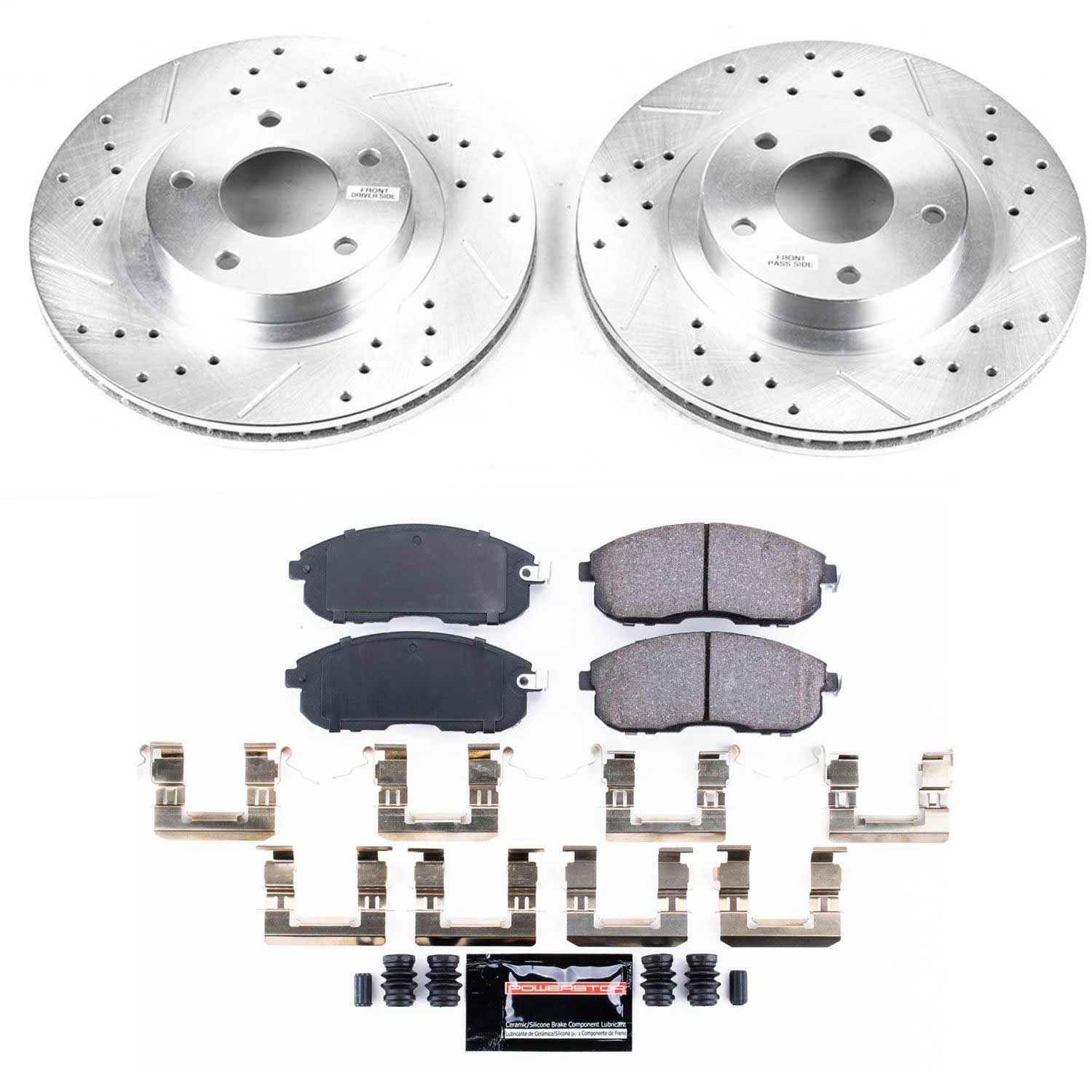 Power Stop - K2282 - Front - Disc Brake Pad and Rotor Kit