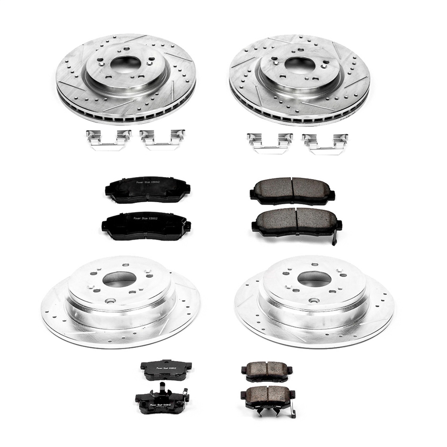 Power Stop - K229 - Front and Rear - Disc Brake Pad and Rotor Kit