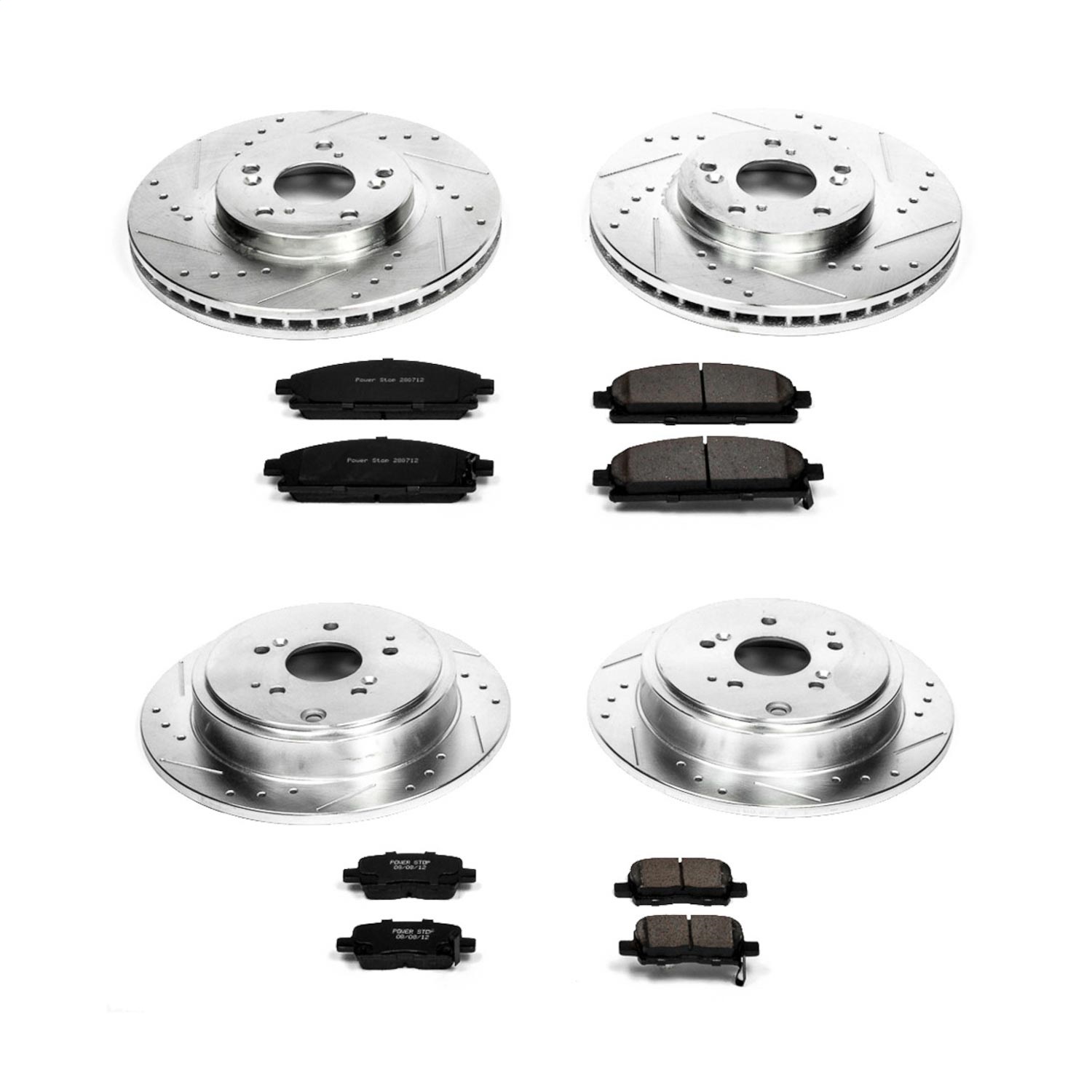 Power Stop - K2291 - Front and Rear - Disc Brake Pad and Rotor Kit