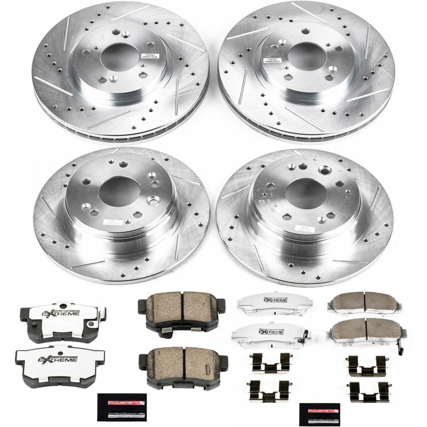 Power Stop - K2295-26 - Front and Rear - Disc Brake Pad and Rotor Kit