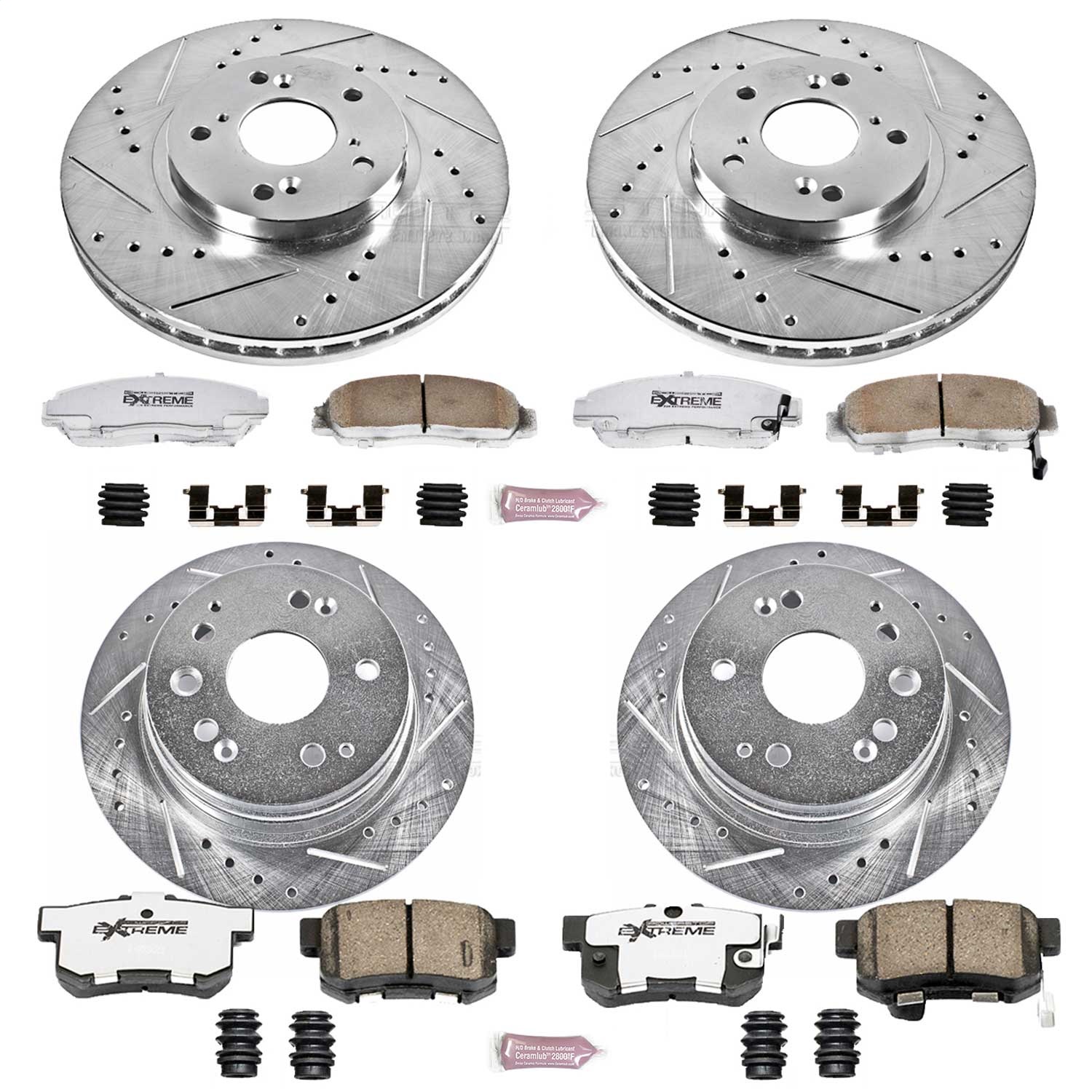 Power Stop - K2296-26 - Front and Rear - Disc Brake Pad and Rotor Kit