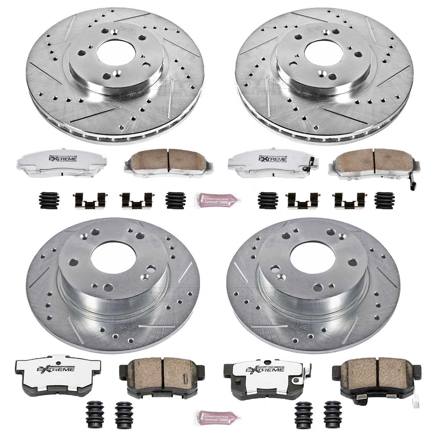 Power Stop - K2297-26 - Front and Rear - Disc Brake Pad and Rotor Kit