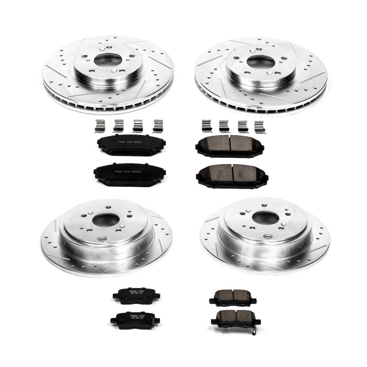Power Stop - K2300 - Front and Rear - Disc Brake Pad and Rotor Kit
