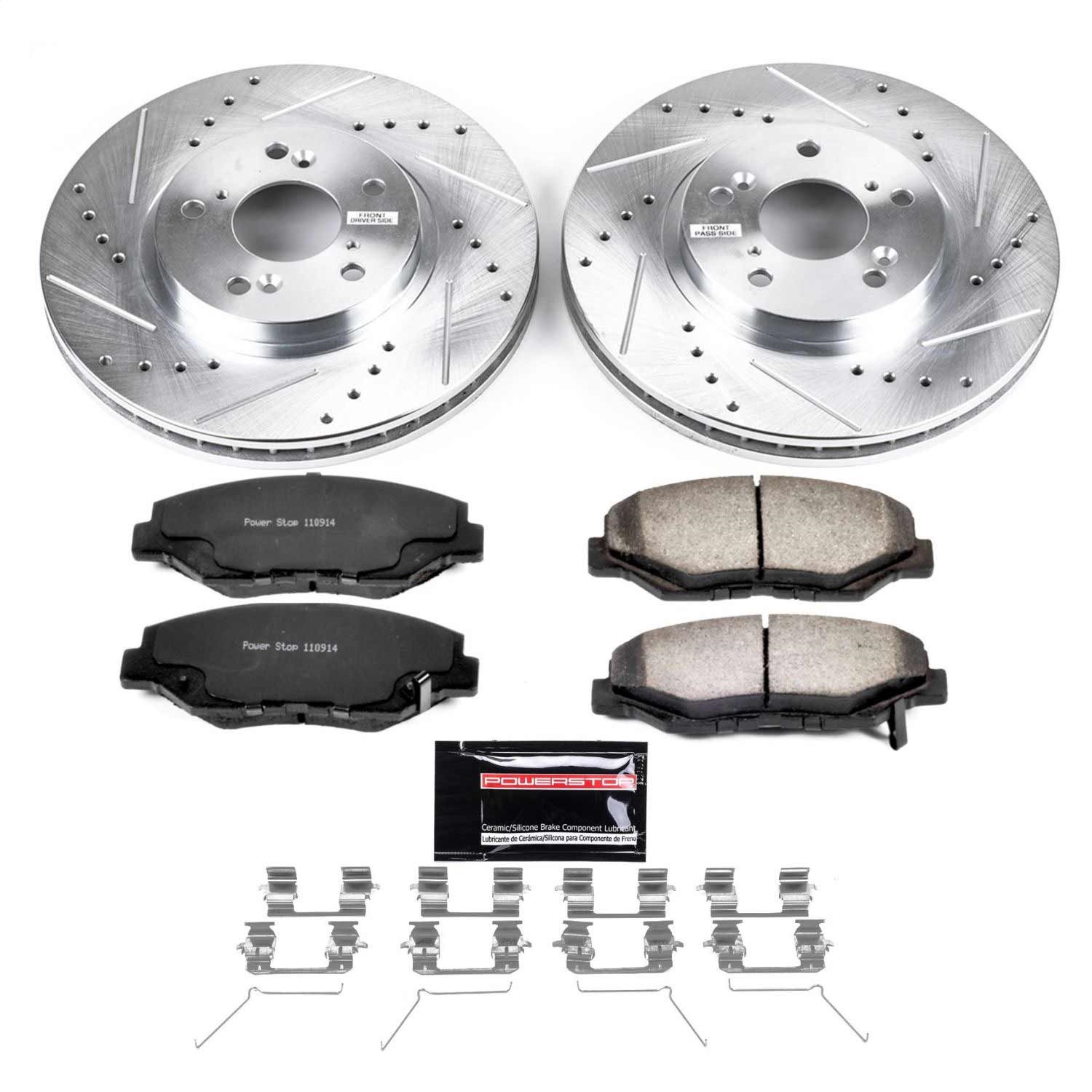 Power Stop - K2302-36 - Front - Disc Brake Pad and Rotor Kit