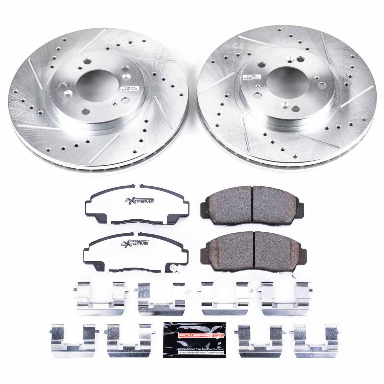 Power Stop - K2309-26 - Front - Disc Brake Pad and Rotor Kit