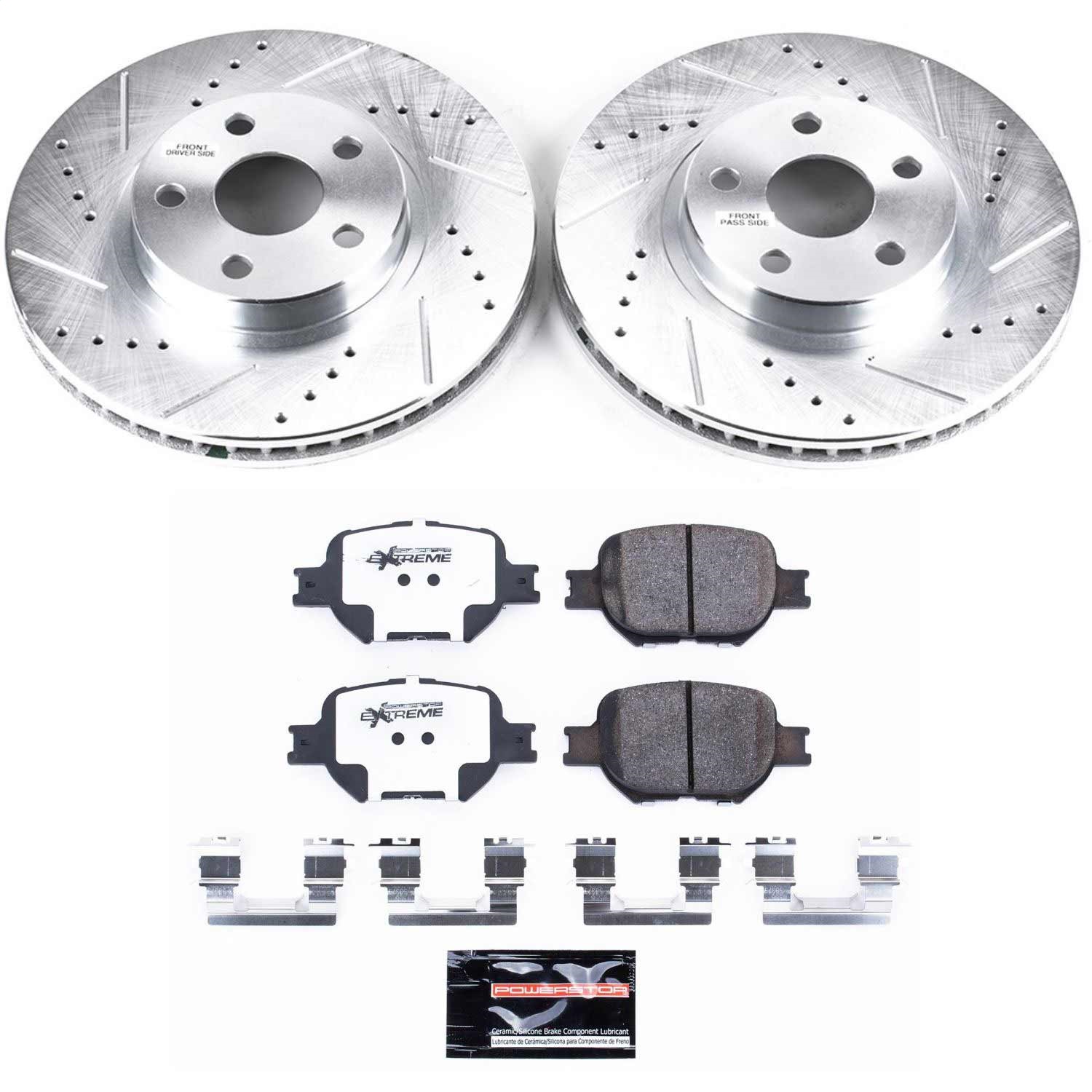Power Stop - K2313-26 - Front - Disc Brake Pad and Rotor Kit