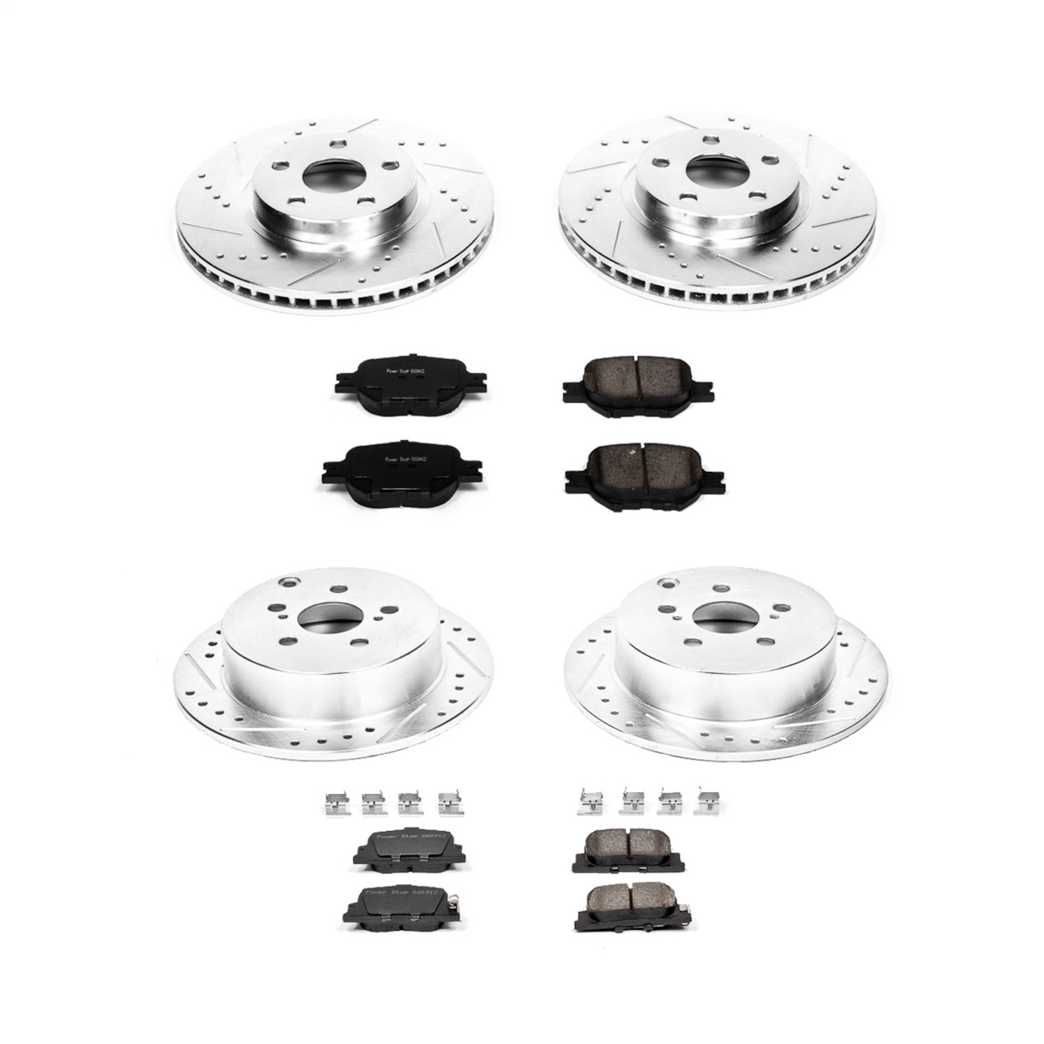Power Stop - K2315 - Front and Rear - Disc Brake Pad and Rotor Kit
