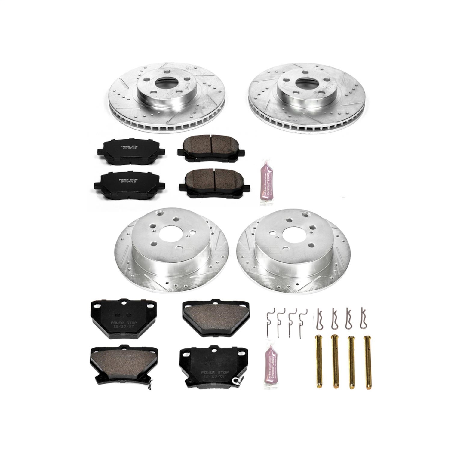 Power Stop - K2317 - Front and Rear - Disc Brake Pad and Rotor Kit