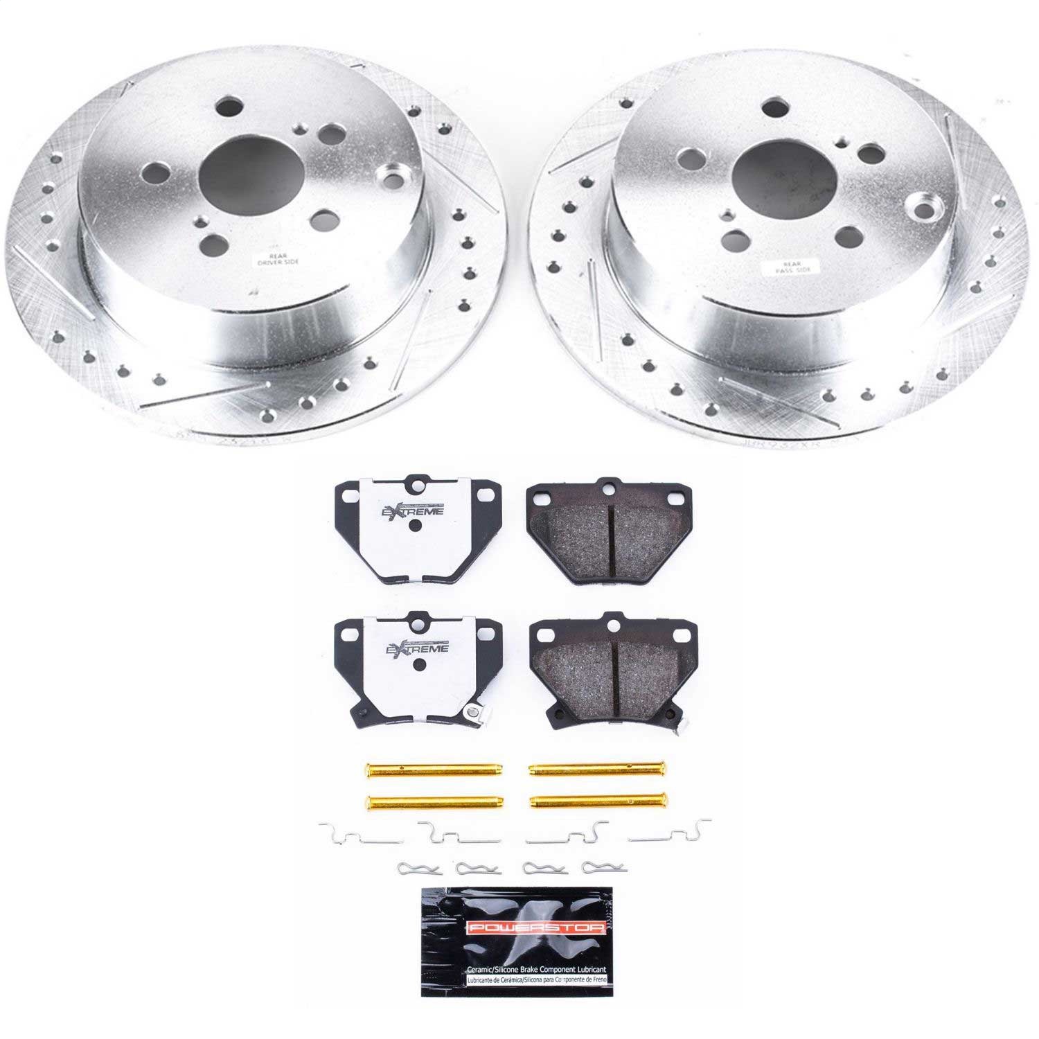 Power Stop - K2318-26 - Rear - Disc Brake Pad and Rotor Kit