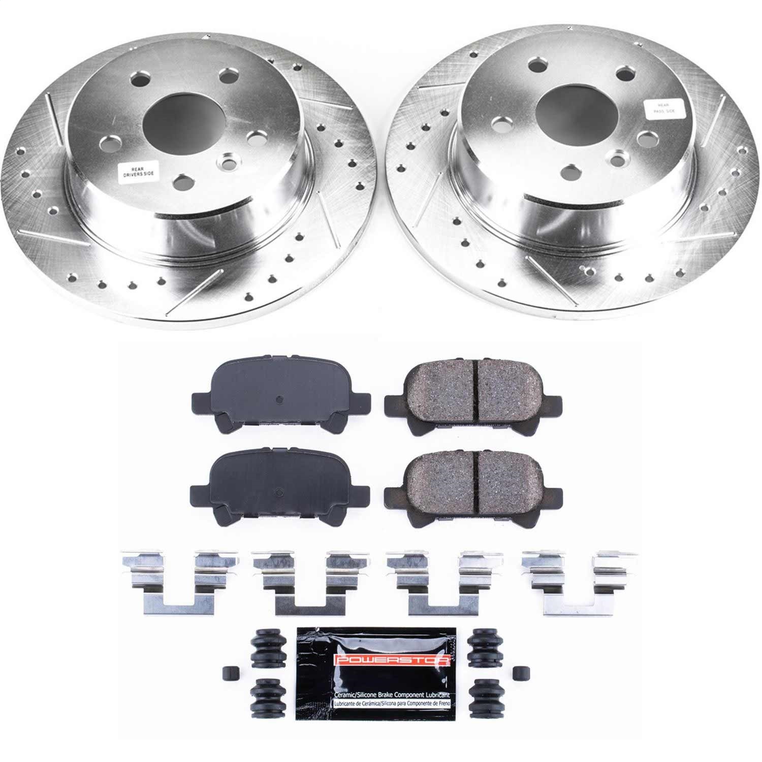 Power Stop - K2322 - Rear - Disc Brake Pad and Rotor Kit