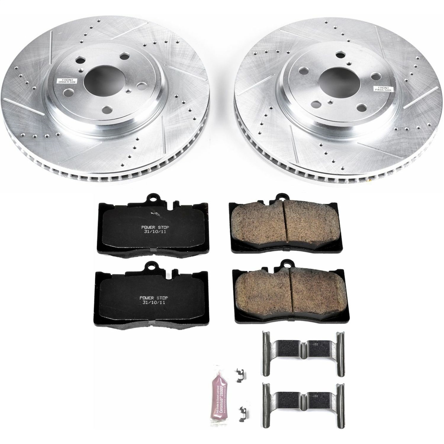 Power Stop - K2327 - Front - Disc Brake Pad and Rotor Kit
