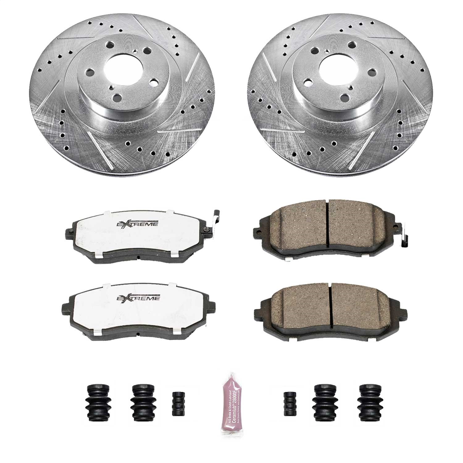 Power Stop - K2373-26 - Front - Disc Brake Pad and Rotor Kit