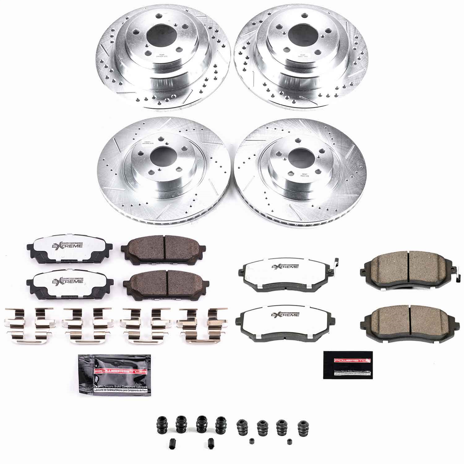 Power Stop - K2376-26 - Front and Rear - Disc Brake Pad and Rotor Kit