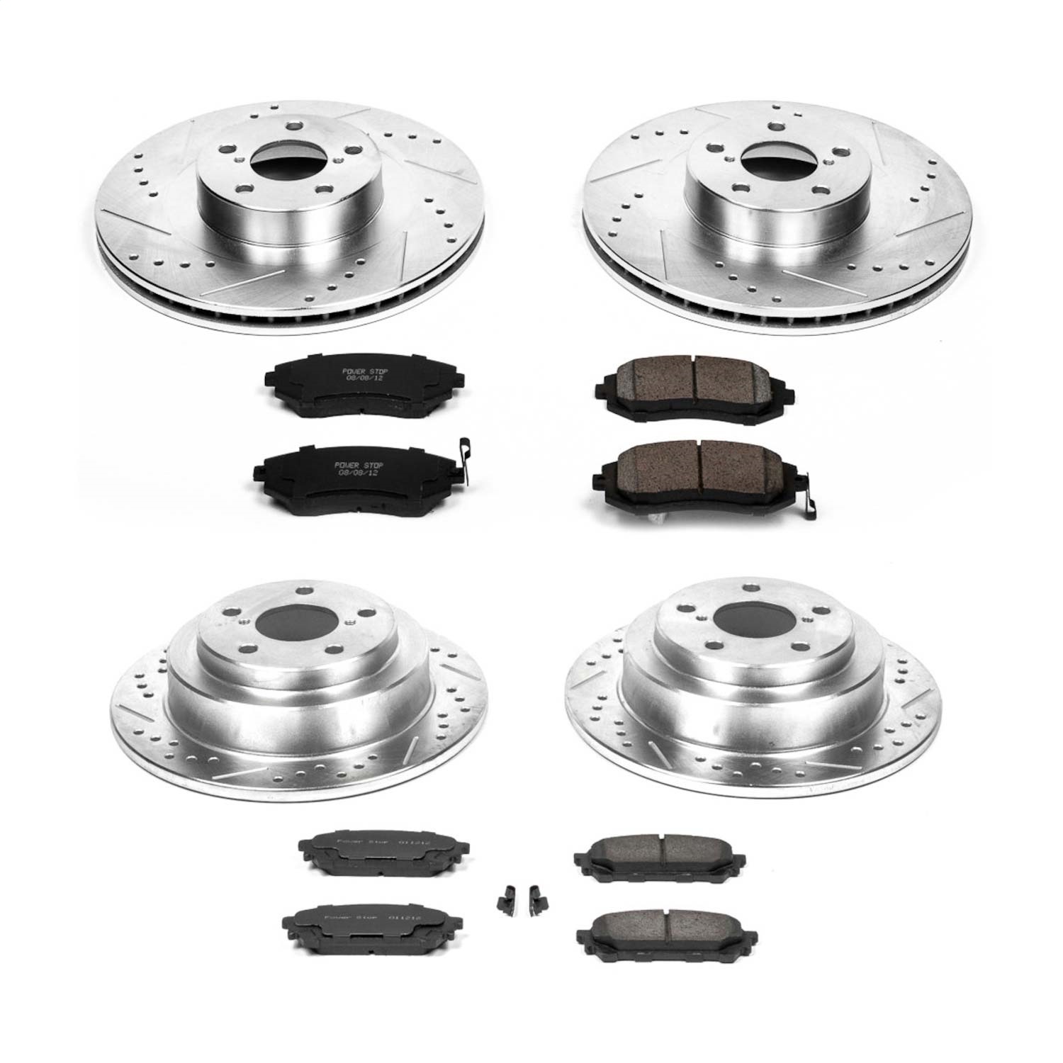 Power Stop - K2376 - Front and Rear - Disc Brake Pad and Rotor Kit