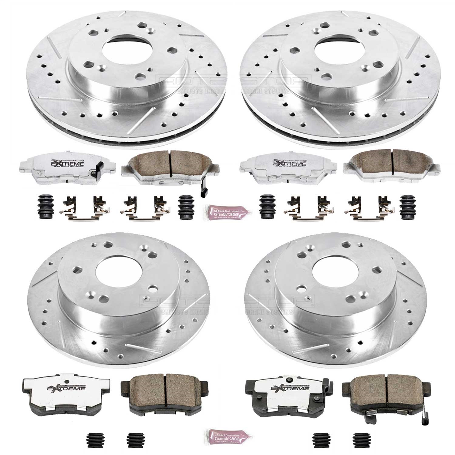Power Stop - K2387-26 - Front and Rear - Disc Brake Pad and Rotor Kit