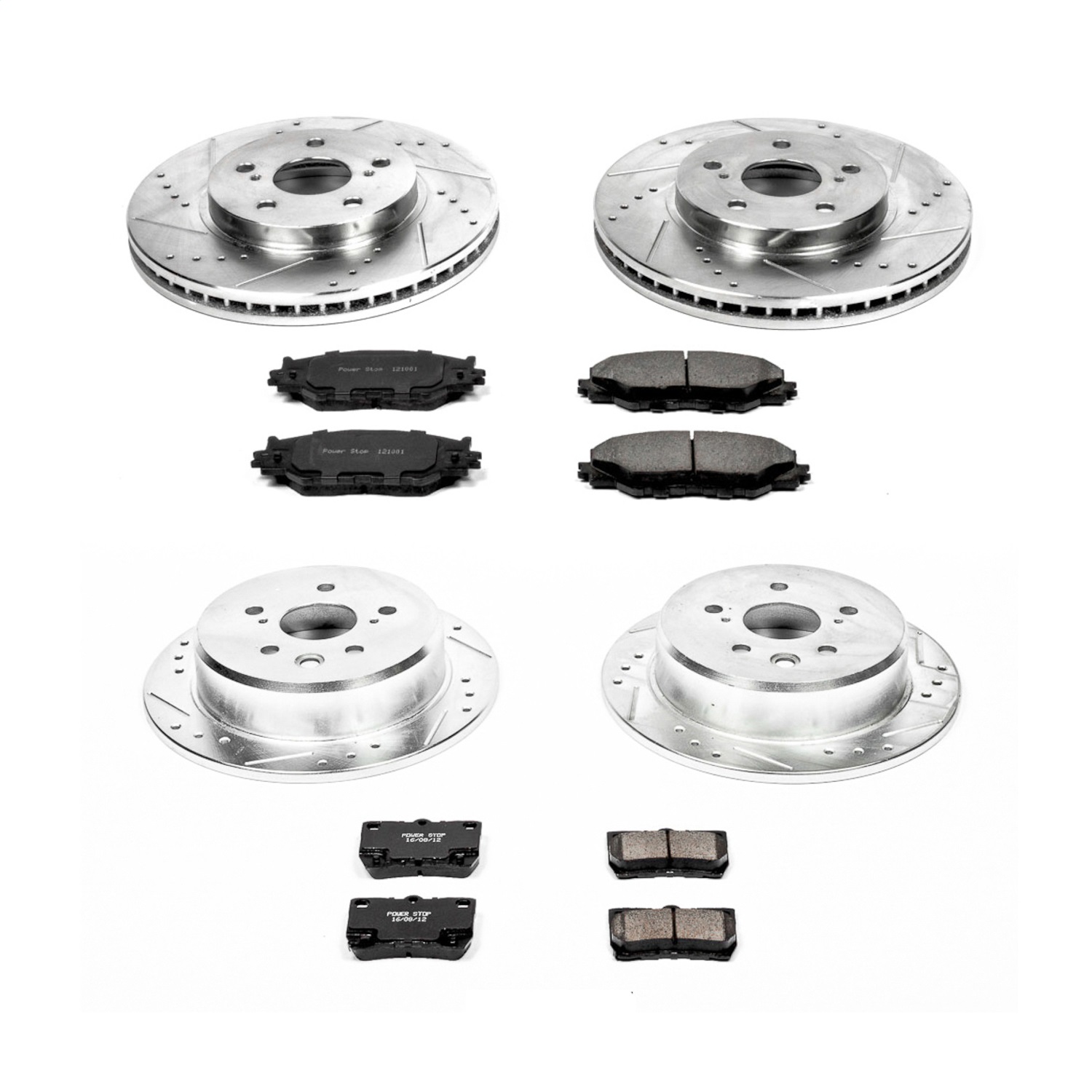 Power Stop - K2407 - Front and Rear - Disc Brake Pad and Rotor Kit