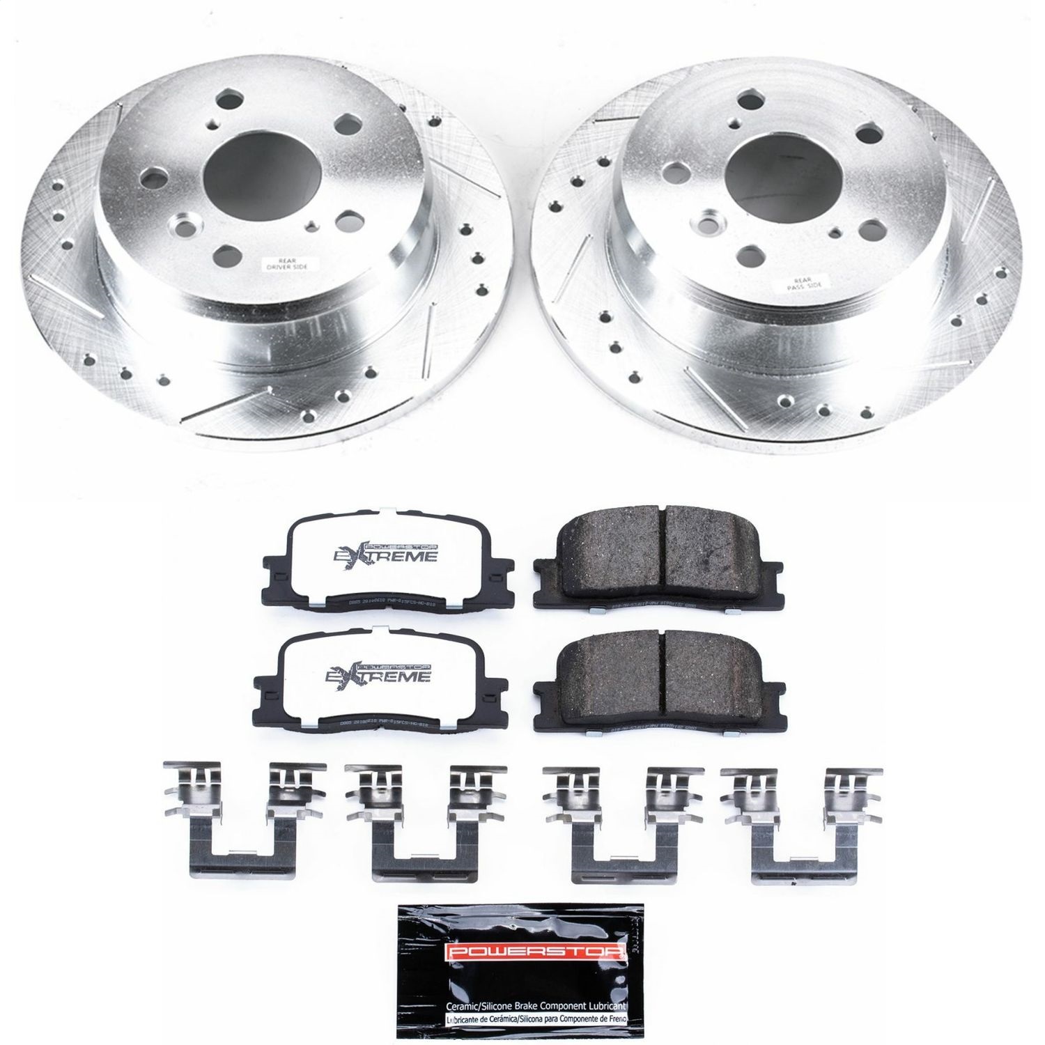 Power Stop - K2418-36 - Rear - Disc Brake Pad and Rotor Kit
