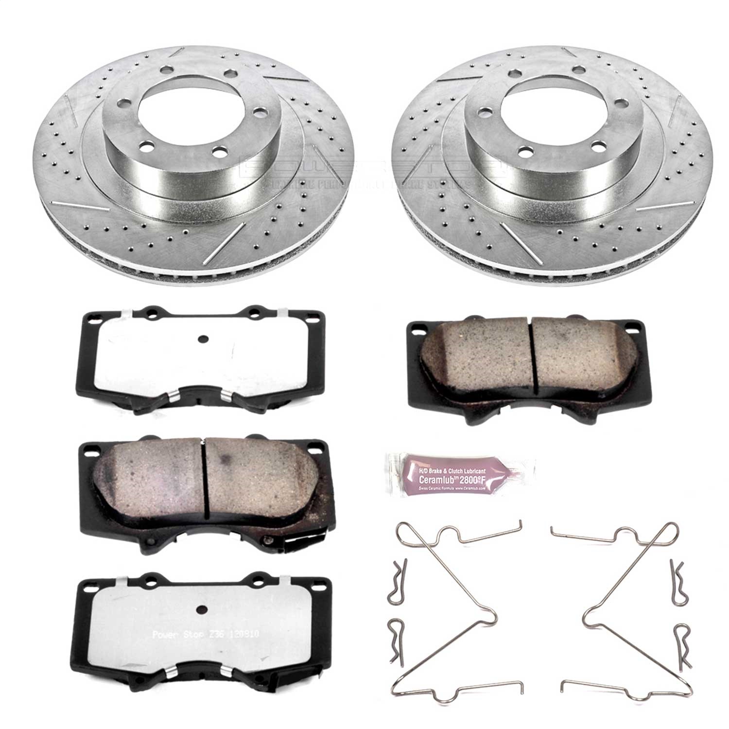 Power Stop - K2421-36 - Front - Disc Brake Pad and Rotor Kit