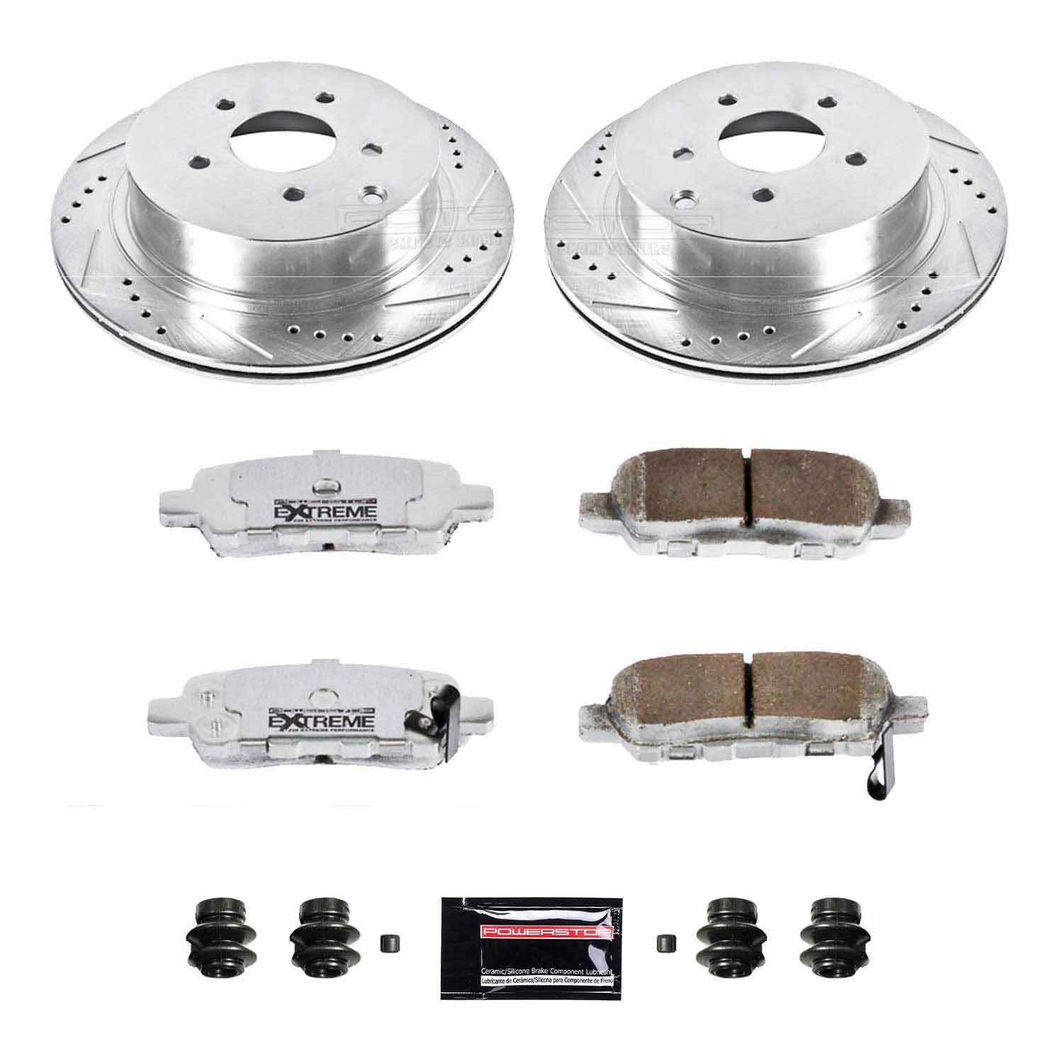 Power Stop - K2427-26 - Rear - Disc Brake Pad and Rotor Kit