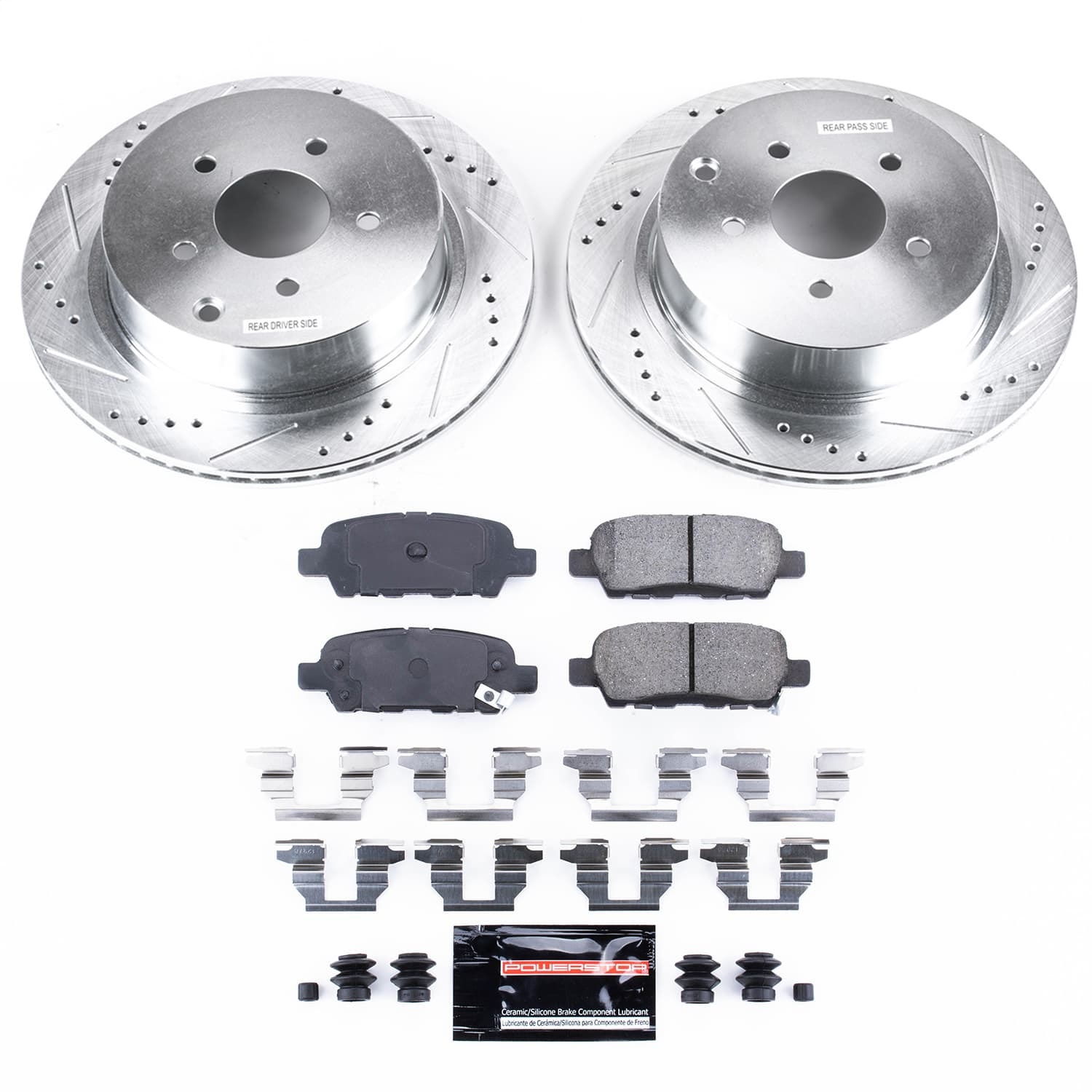 Power Stop - K2427 - Rear - Disc Brake Pad and Rotor Kit