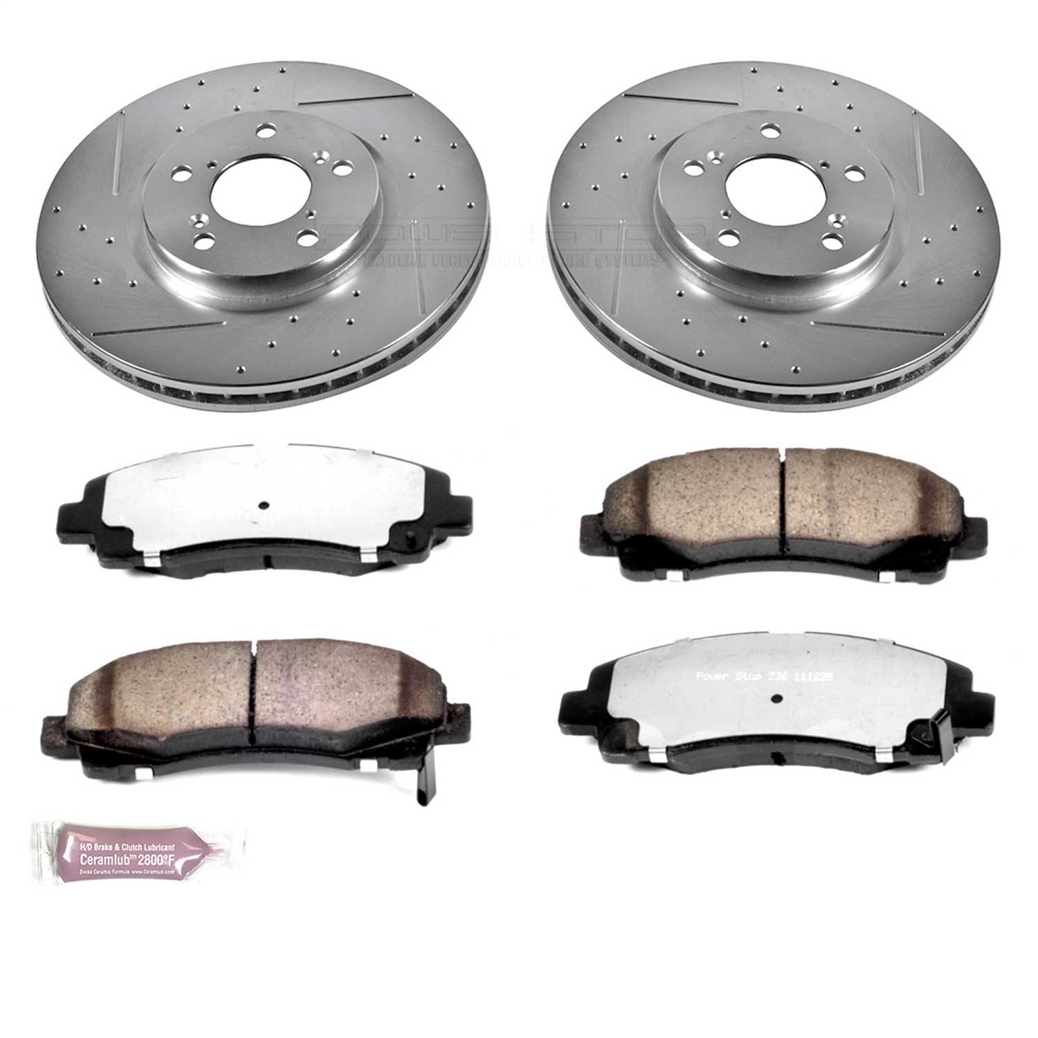 Power Stop - K2429-36 - Front - Disc Brake Pad and Rotor Kit