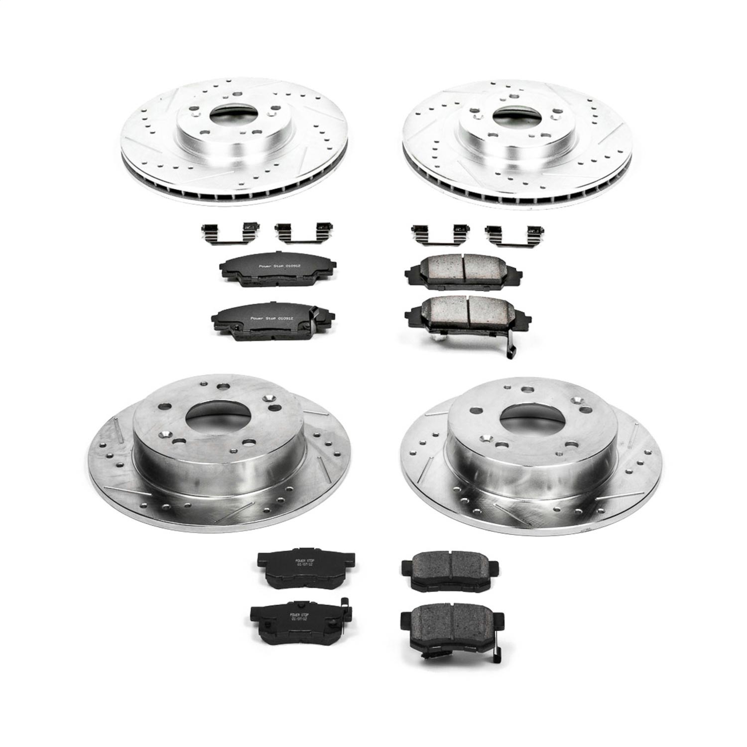 Power Stop - K2441 - Front and Rear - Disc Brake Pad and Rotor Kit