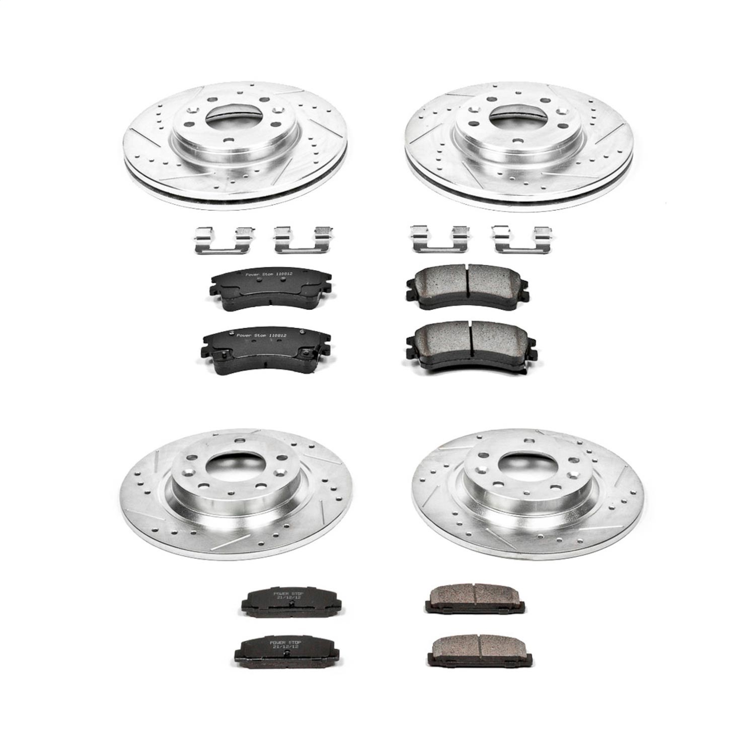 Power Stop - K2449 - Front and Rear - Disc Brake Pad and Rotor Kit