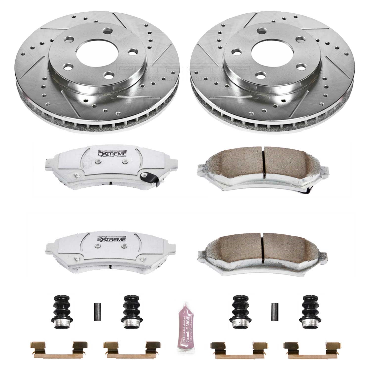 Power Stop - K2553-26 - Front - Disc Brake Pad and Rotor Kit