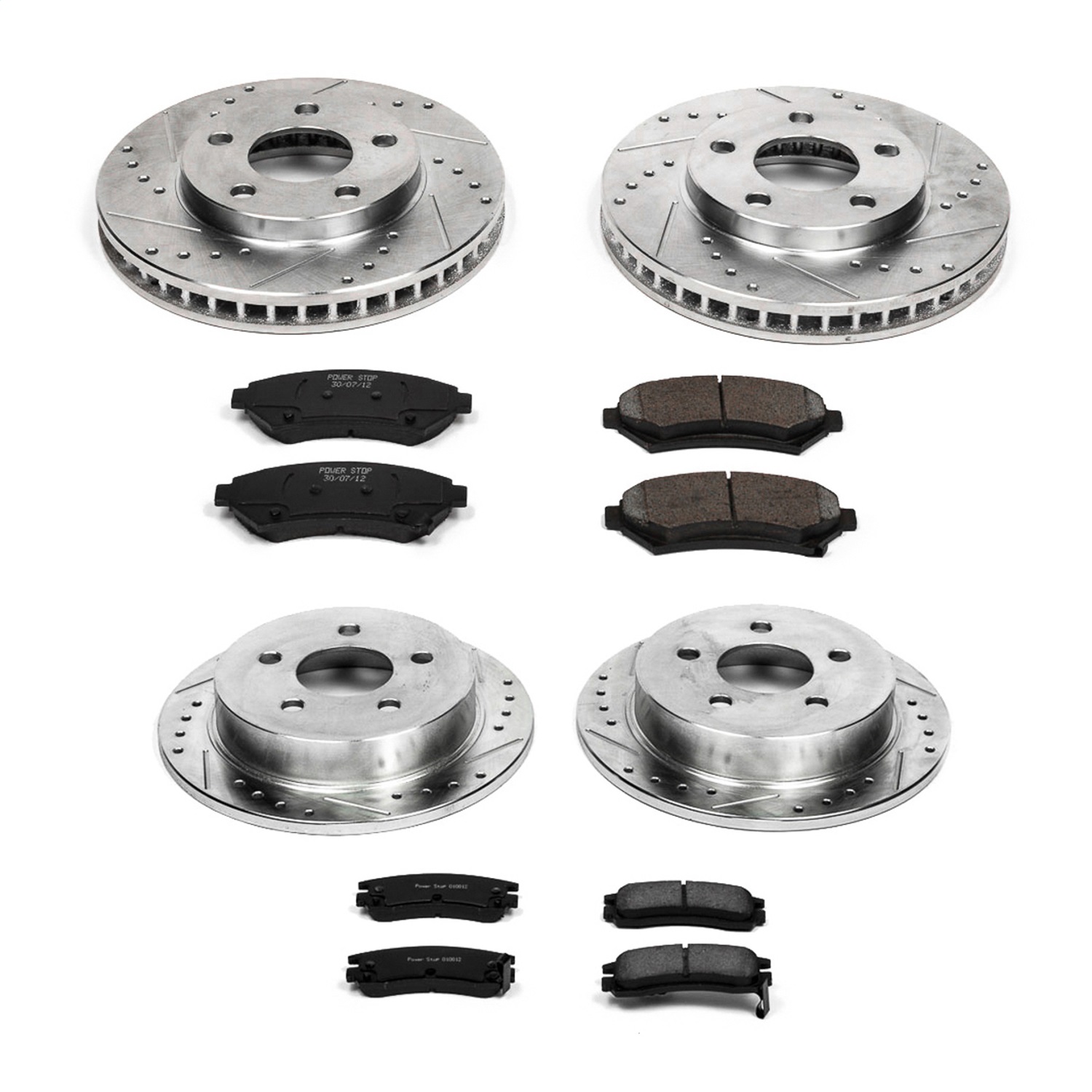 Power Stop - K2554 - Front and Rear - Disc Brake Pad and Rotor Kit