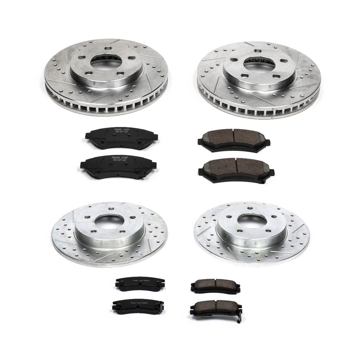Power Stop - K2556 - Front and Rear - Disc Brake Pad and Rotor Kit
