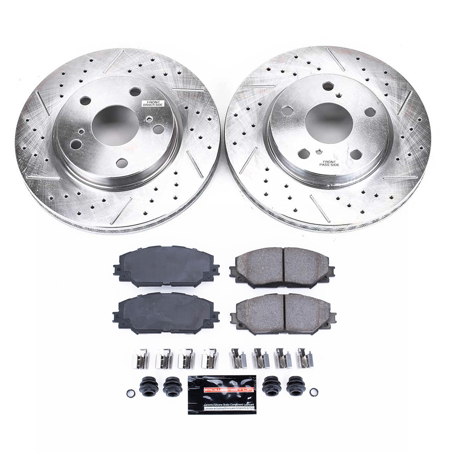 Power Stop - K258 - Front - Disc Brake Pad and Rotor Kit