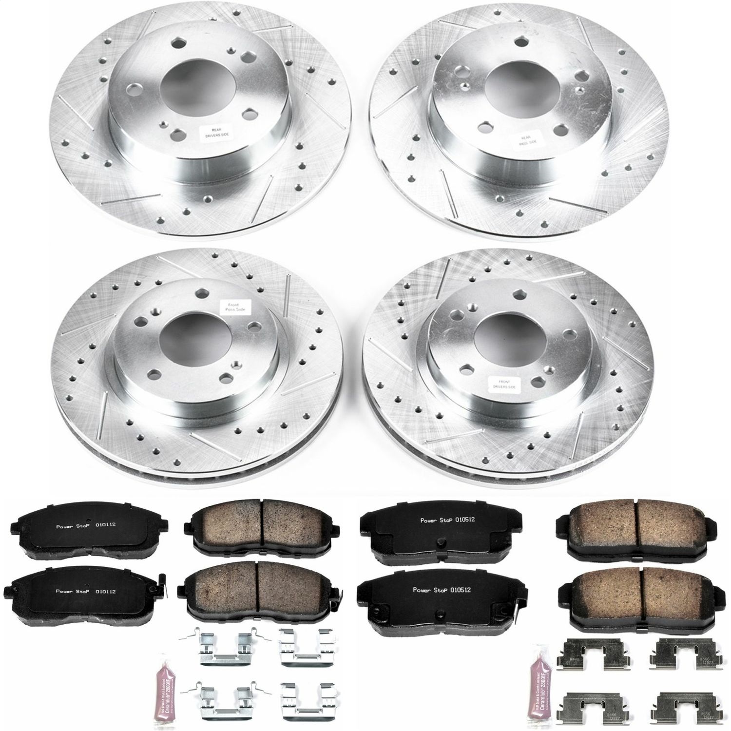Power Stop - K2703 - Front and Rear - Disc Brake Pad and Rotor Kit