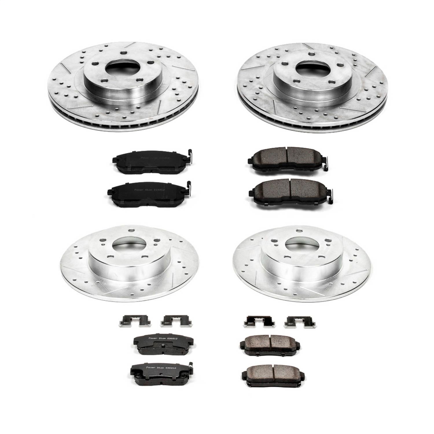 Power Stop - K2706 - Front and Rear - Disc Brake Pad and Rotor Kit