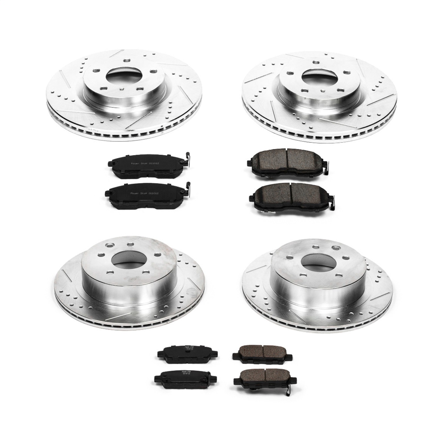 Power Stop - K2710 - Front and Rear - Disc Brake Pad and Rotor Kit